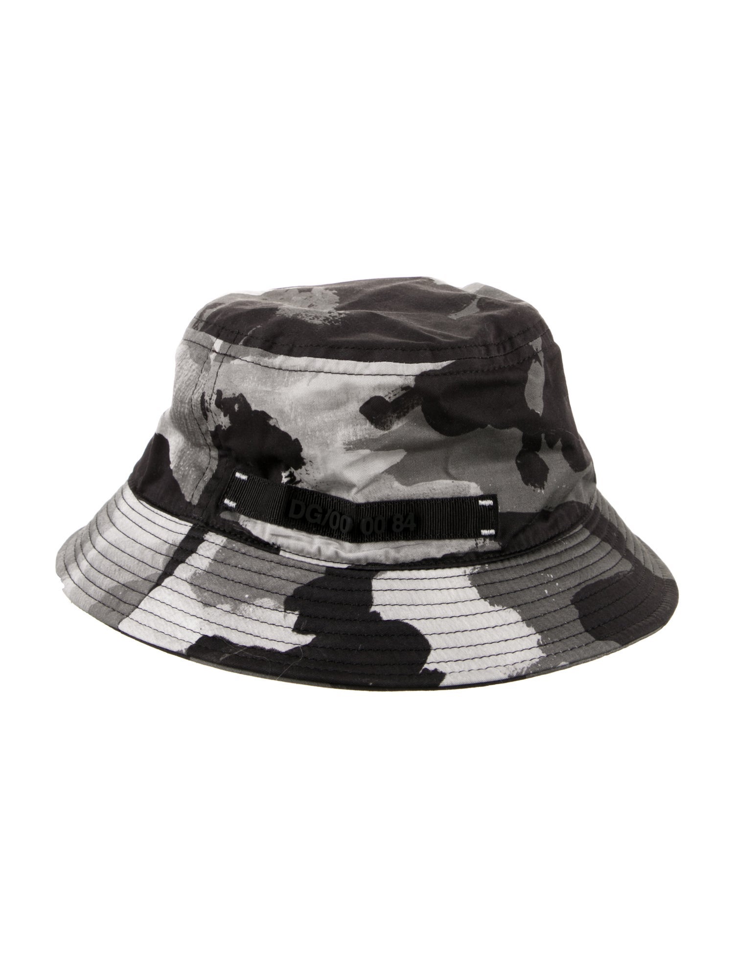 Dolce & Gabbana Pattern Print Cotton Blend Bucket Hat w/Tags