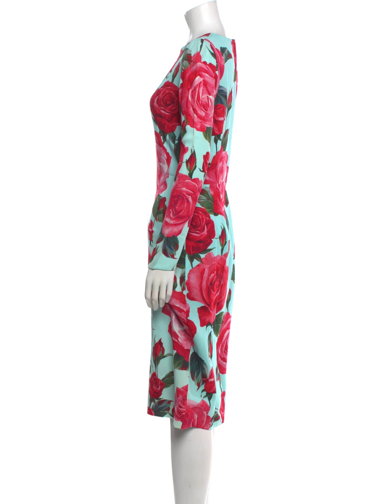 Dolce & Gabbana Floral Print Midi Length Dress w/ Tags