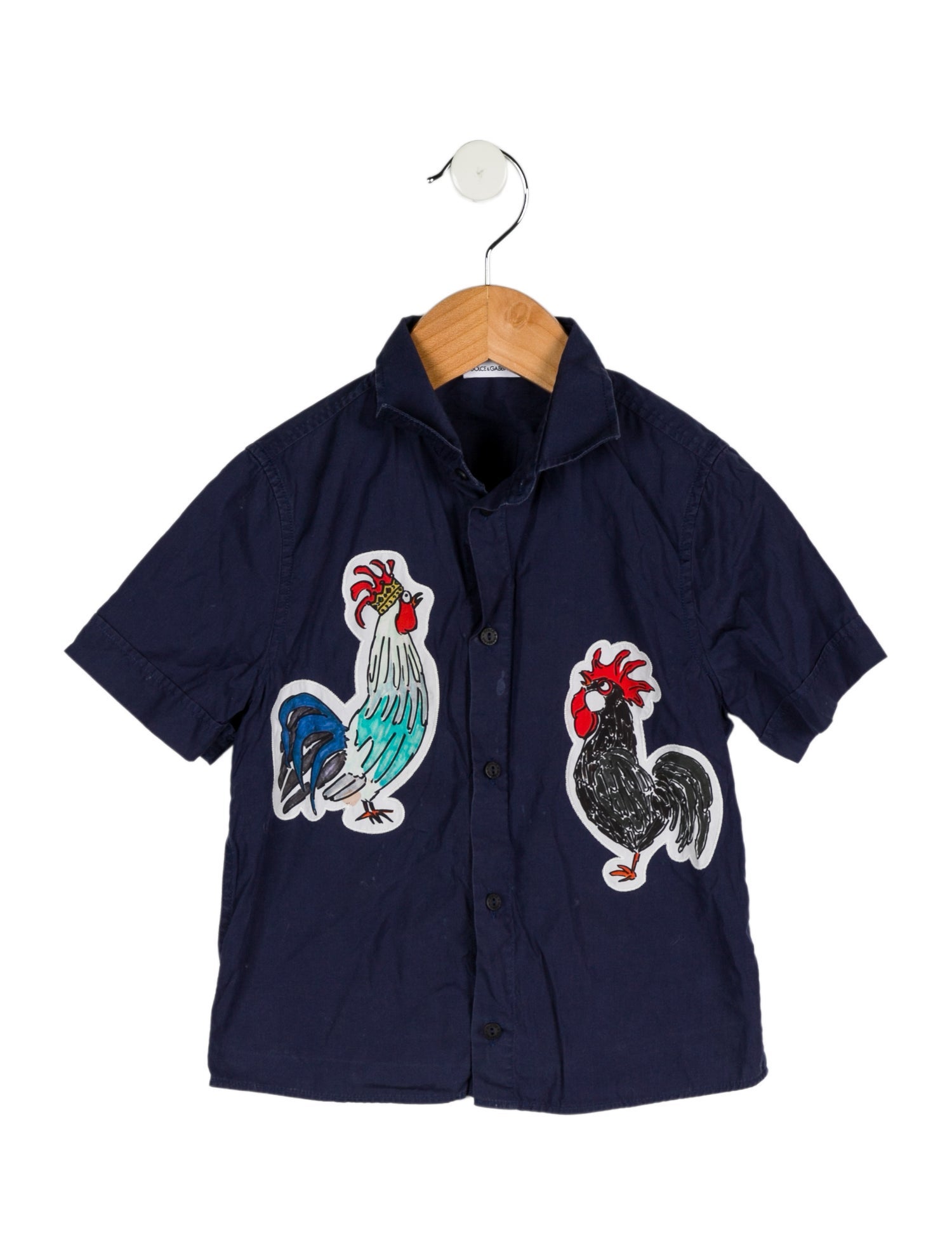 Dolce & Gabbana Boys' Rooster Graphic Polo