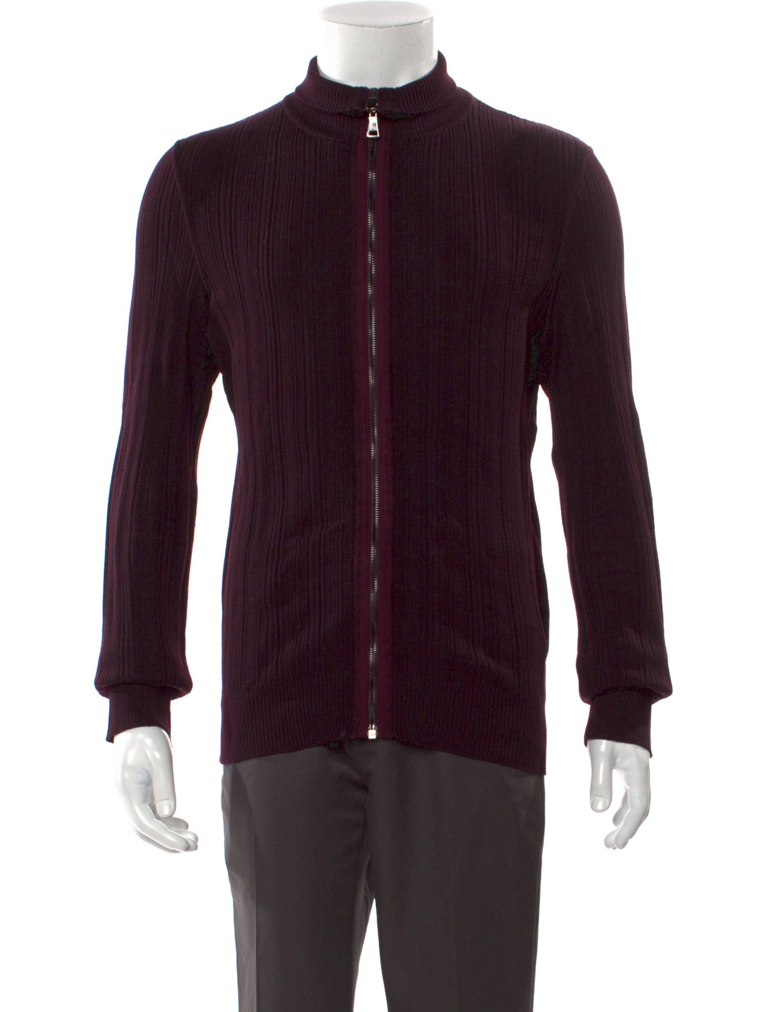 Dolce & Gabbana Virgin Wool Mock Neck Cardigan