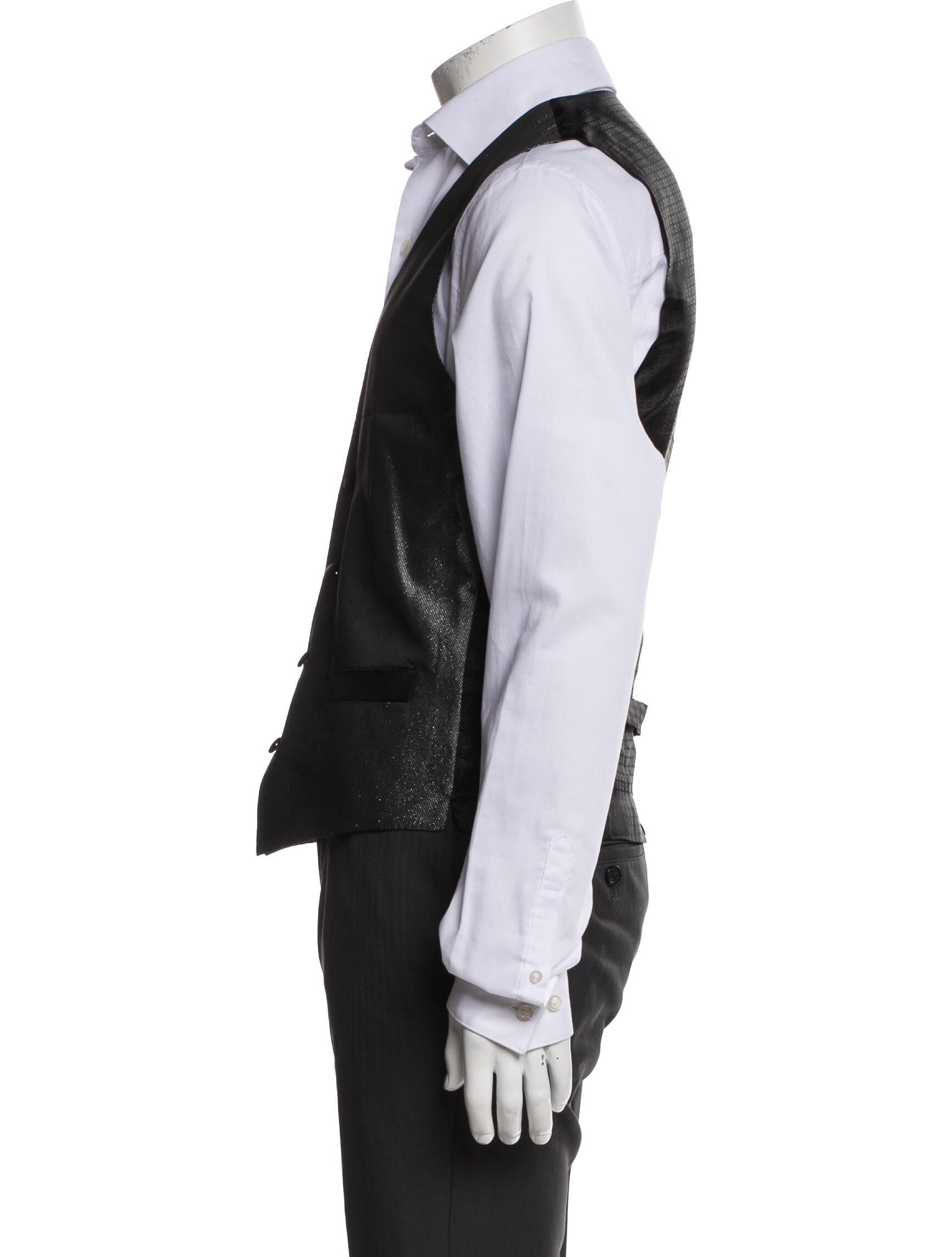 Dolce & Gabbana Glitter Accents Suit Vest