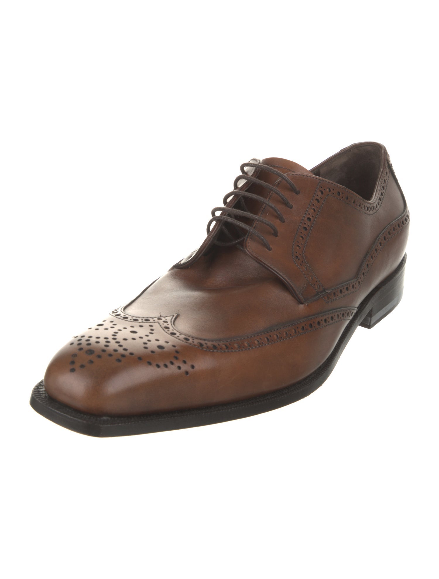 Dolce & Gabbana Leather Lasercut Accents Brogues