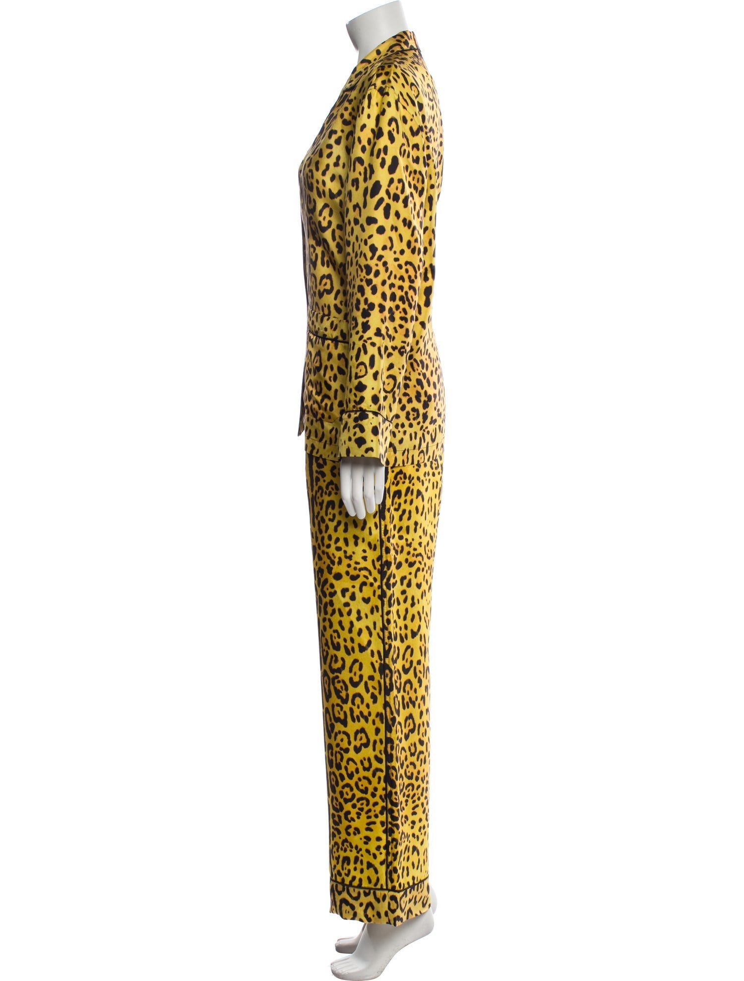 Dolce & Gabbana Silk Animal Print Pajamas
