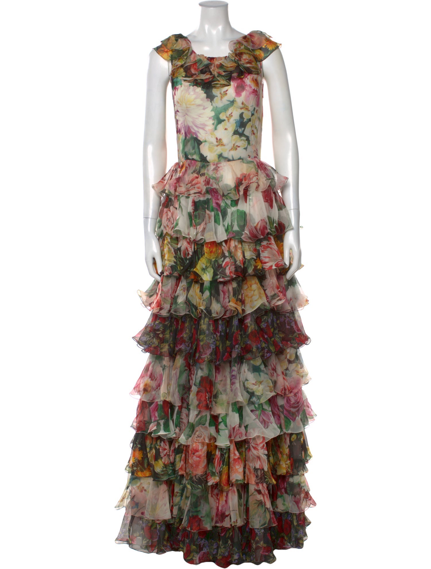 Gucci Flora Snake Silk Dress - Dresses, Clothing - GUC285657 | The