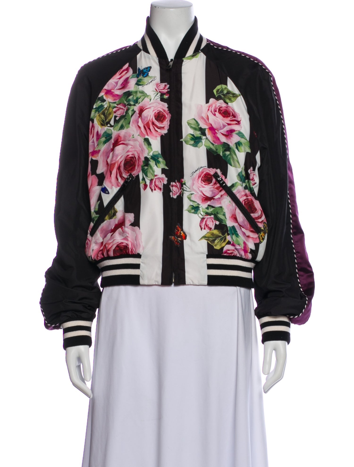 Dolce & Gabbana Reversible Virgin Wool Bomber Jacket