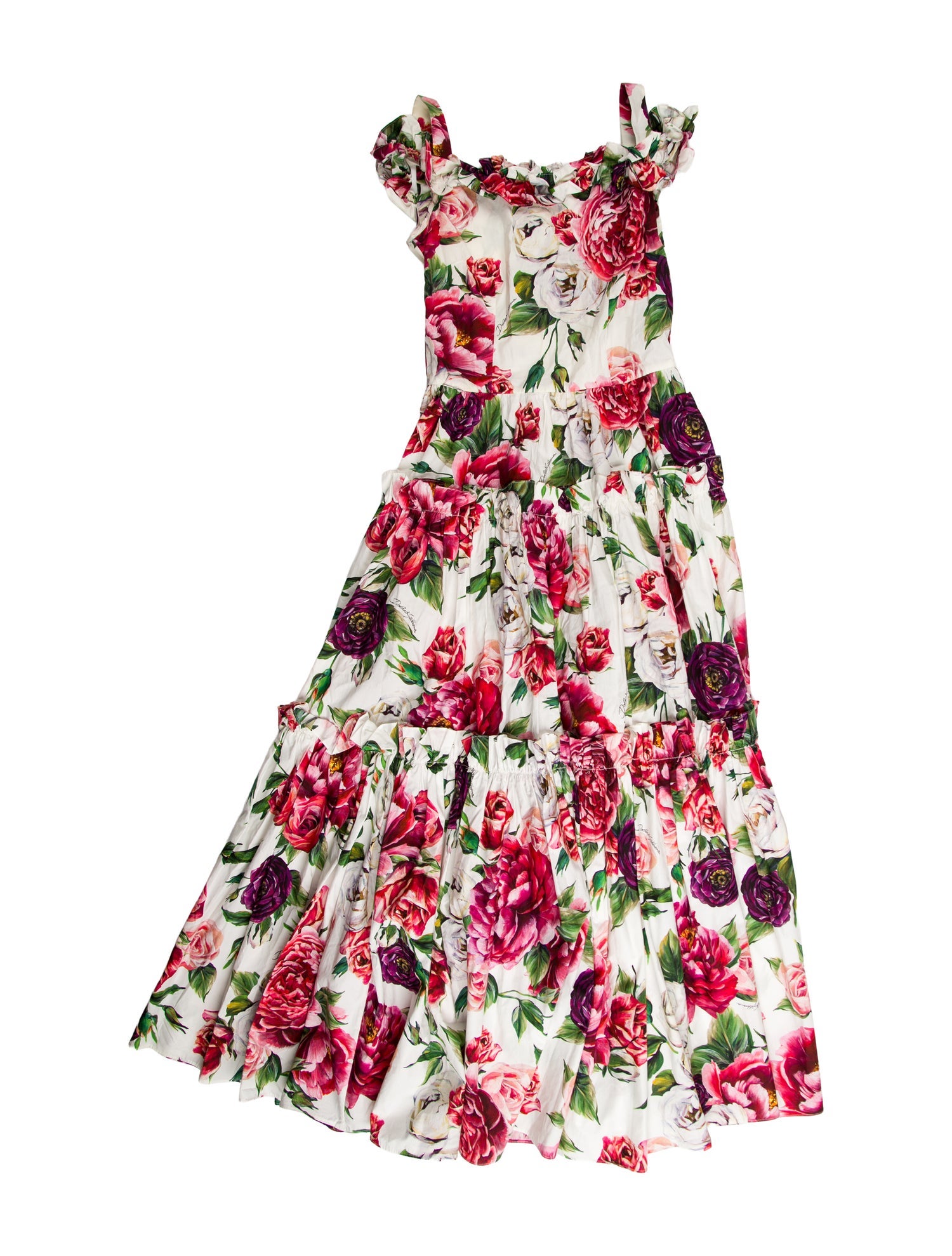 Dolce & Gabbana Floral Print Long Dress