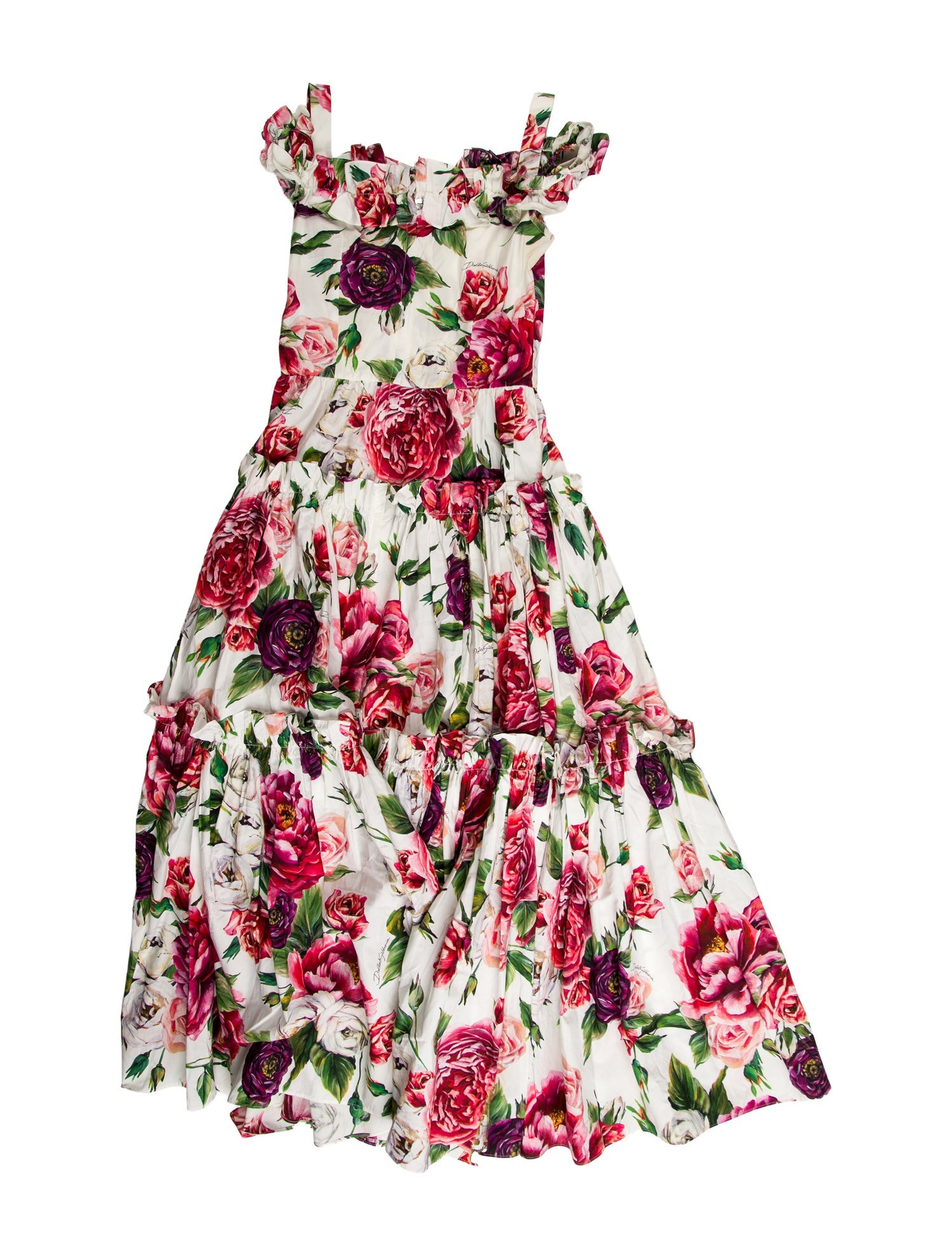 Dolce & Gabbana Floral Print Long Dress