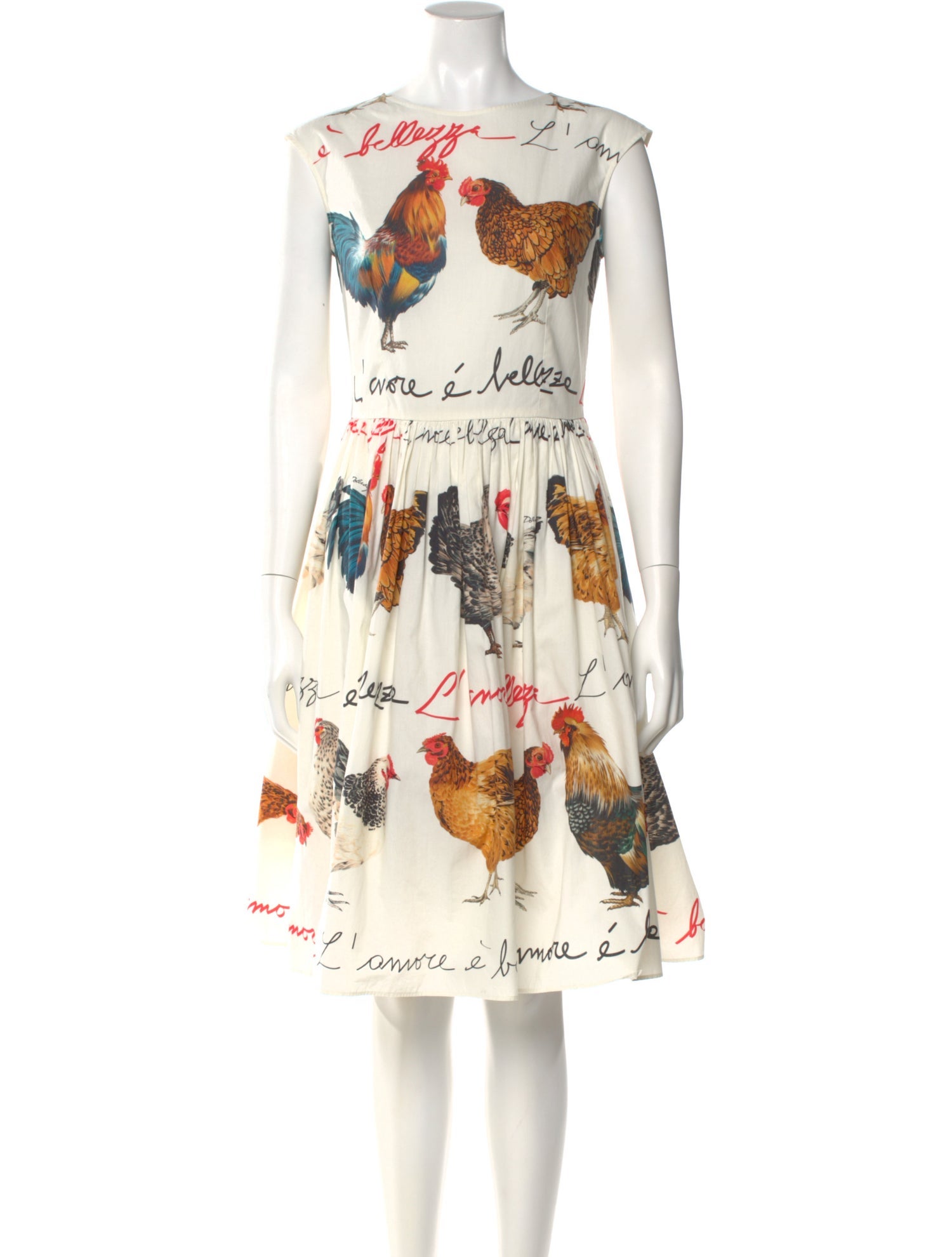 Dolce & Gabbana Lace Pattern Knee-Length Dress