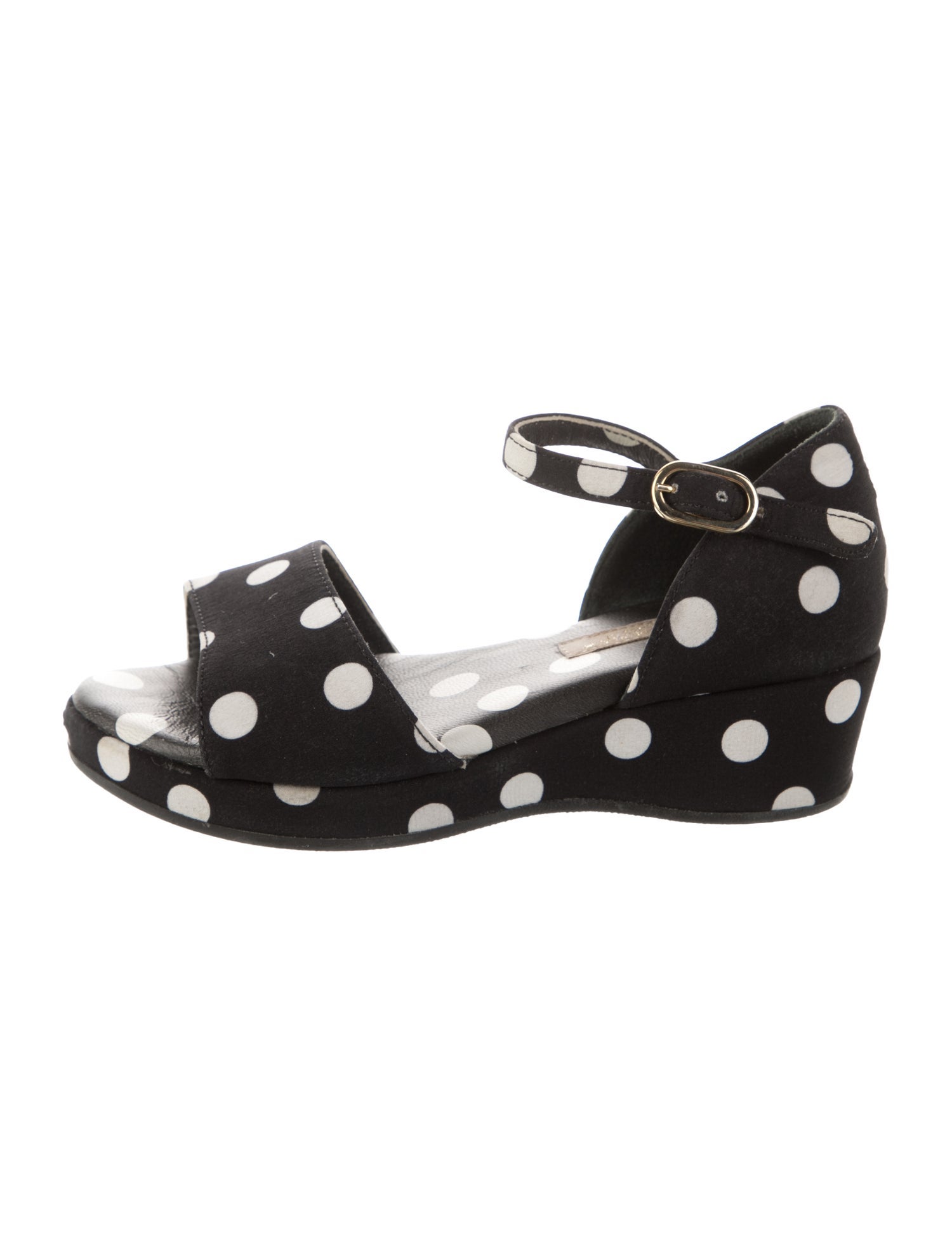 Dolce & Gabbana Toddler Girls' Polka Dot Wedge Sandals
