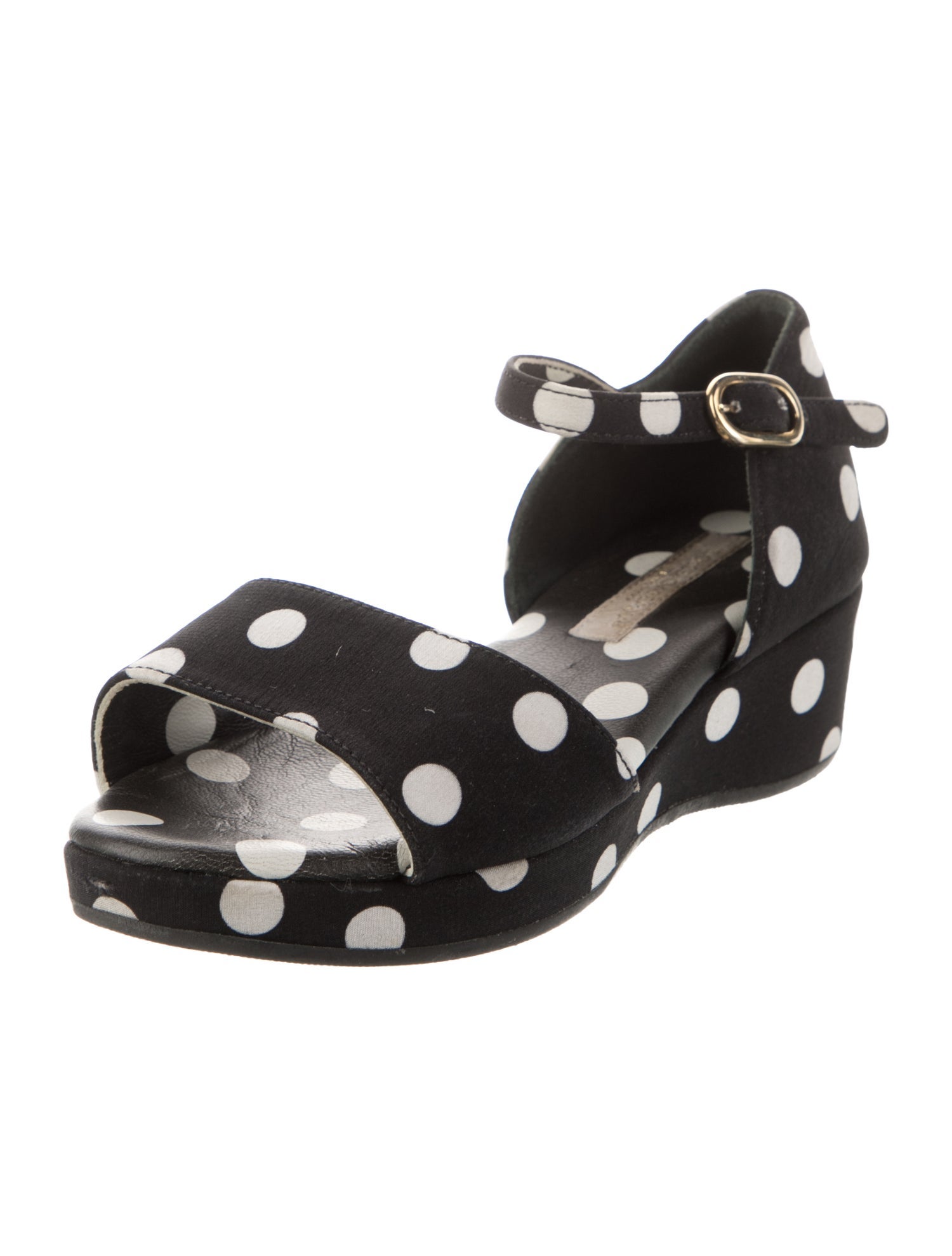Dolce & Gabbana Toddler Girls' Polka Dot Wedge Sandals