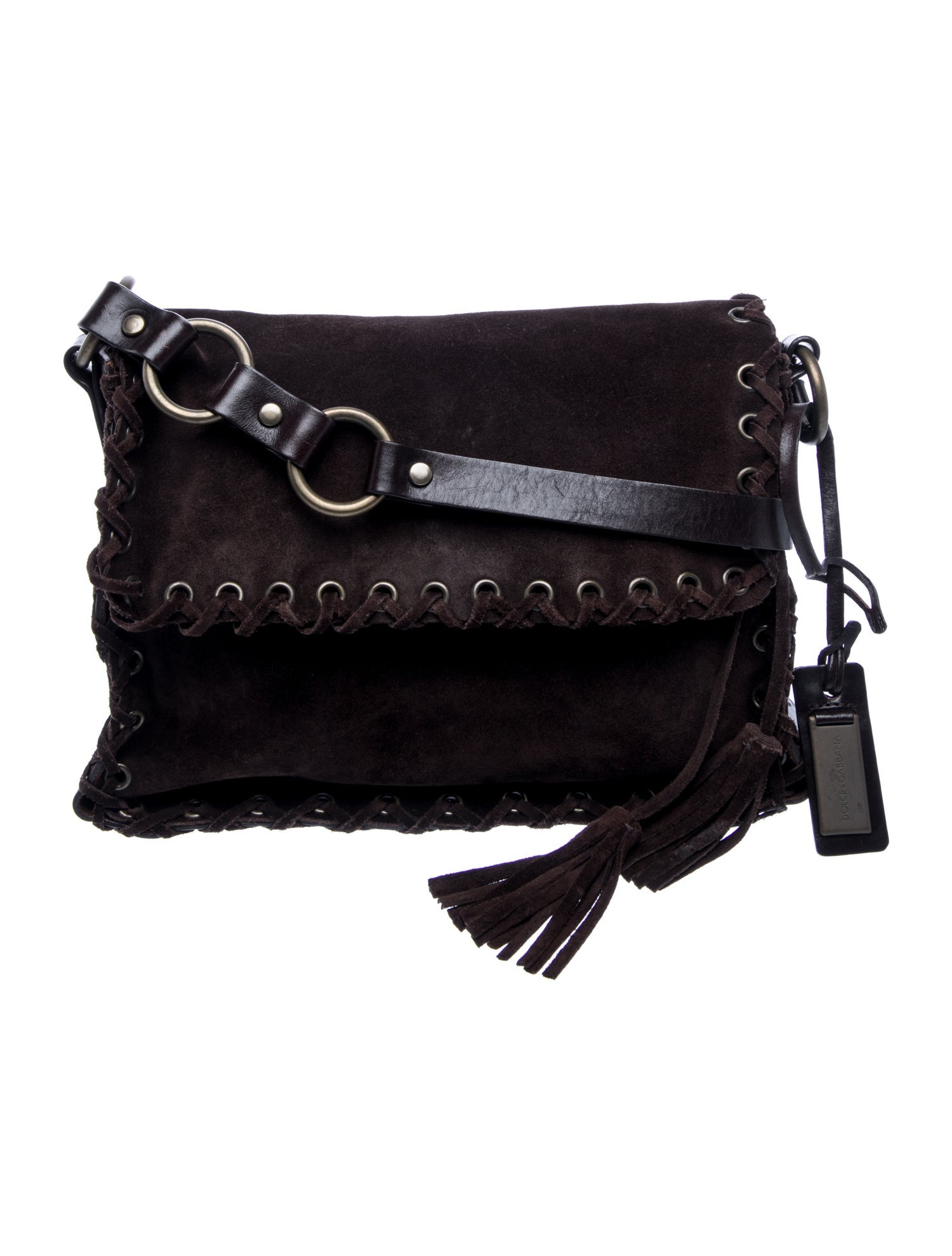 Dolce & Gabbana Suede Shoulder Bag Vintage