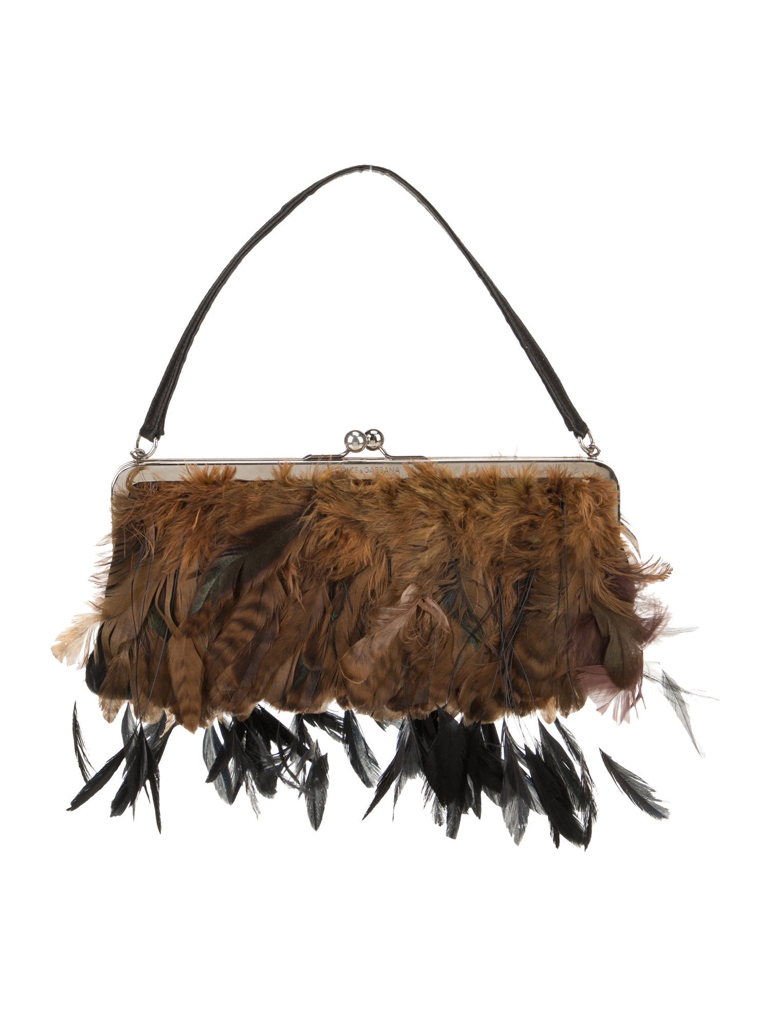 Dolce & Gabbana Duck Feathers Top Handle Bag Vintage