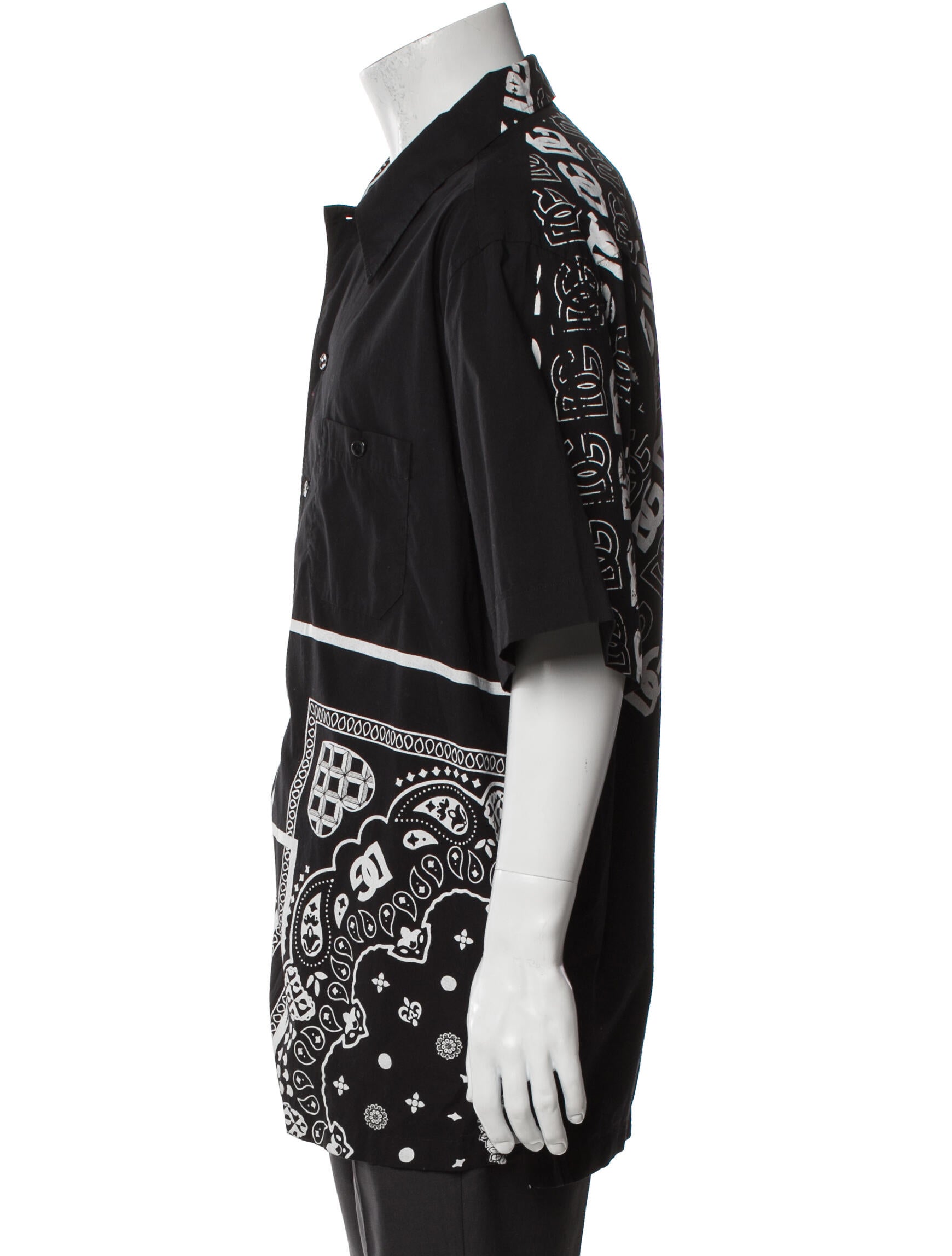 Dolce & Gabbana Graphic Print Short Sleeve Shirt