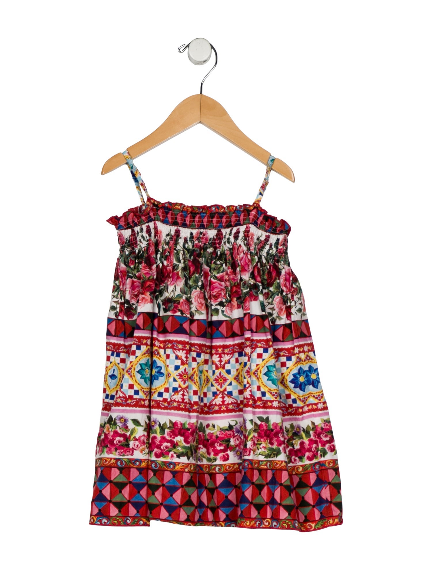 Dolce & Gabbana Girls' Floral Print Dress