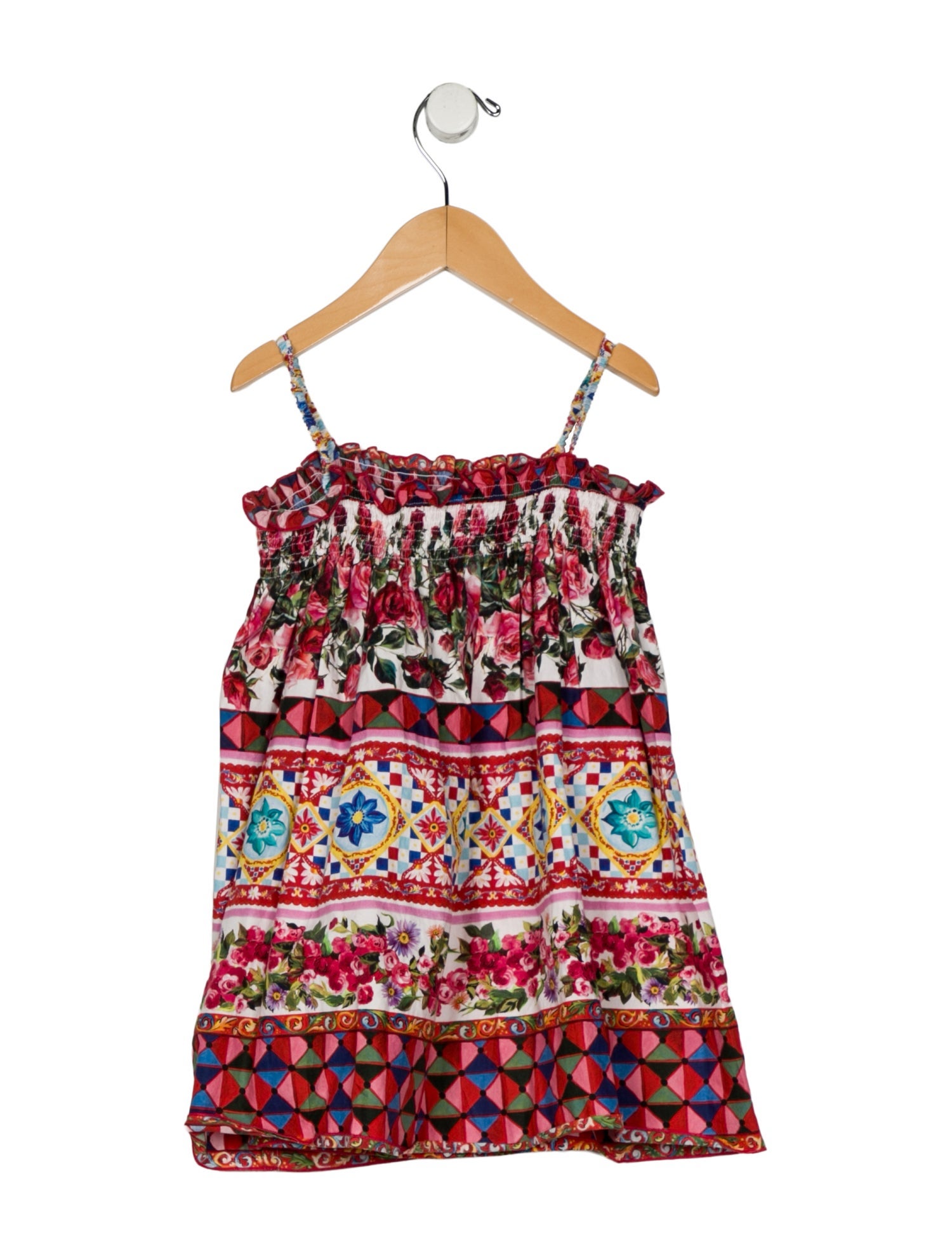 Dolce & Gabbana Girls' Floral Print Dress