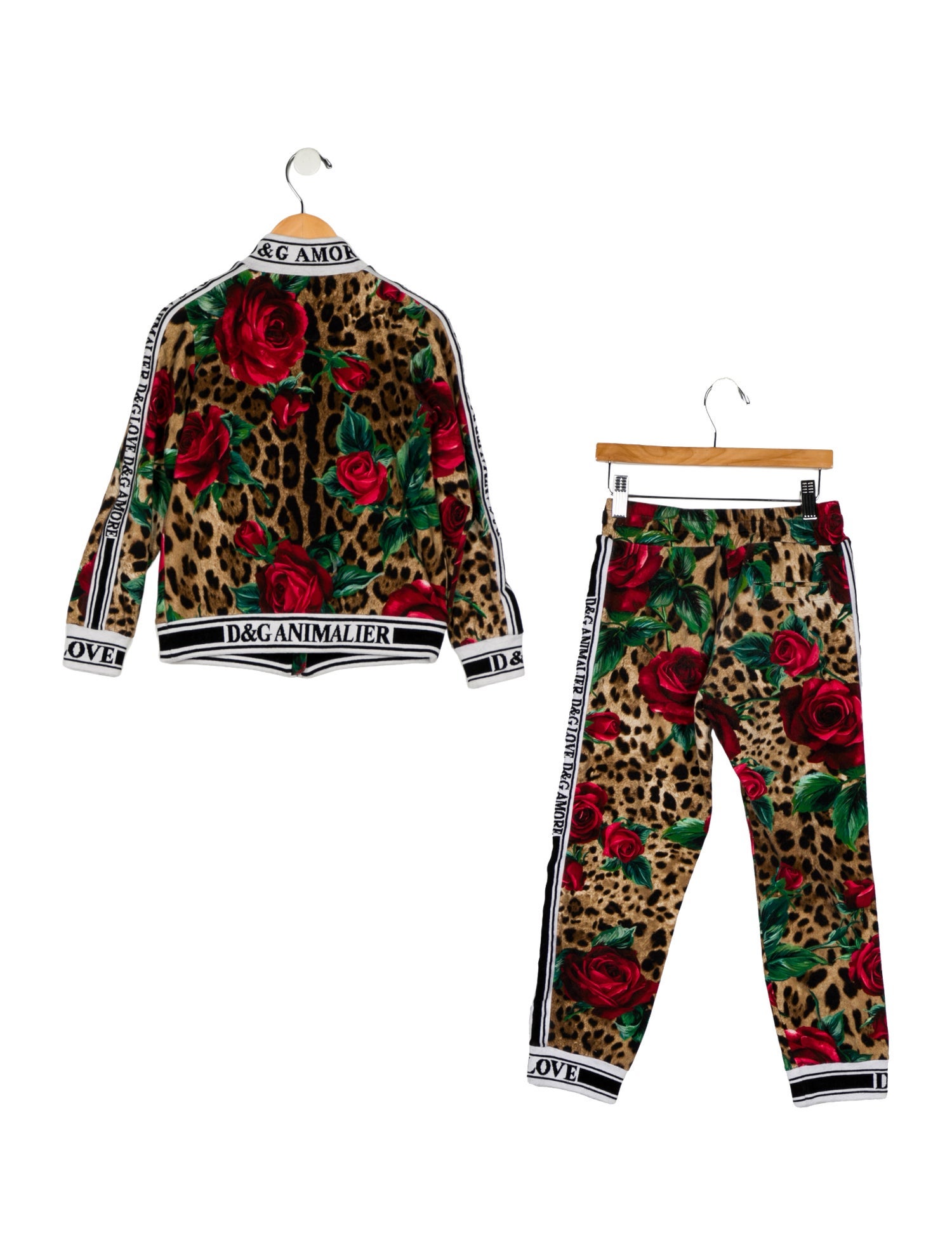 Dolce & Gabbana Kids Girls' Leopard Print Two Piece Set