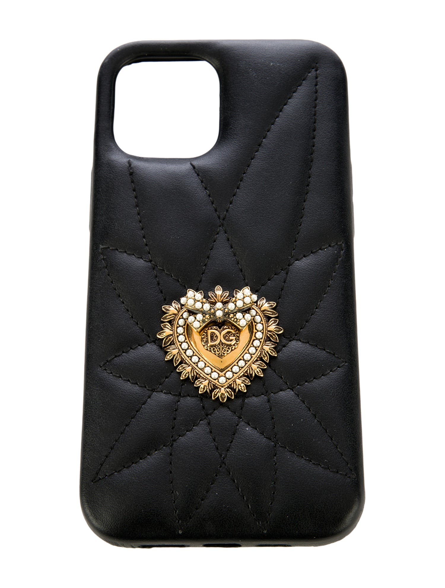 Dolce & Gabbana Leather Patterned Iphone 12 Pro Phone Case