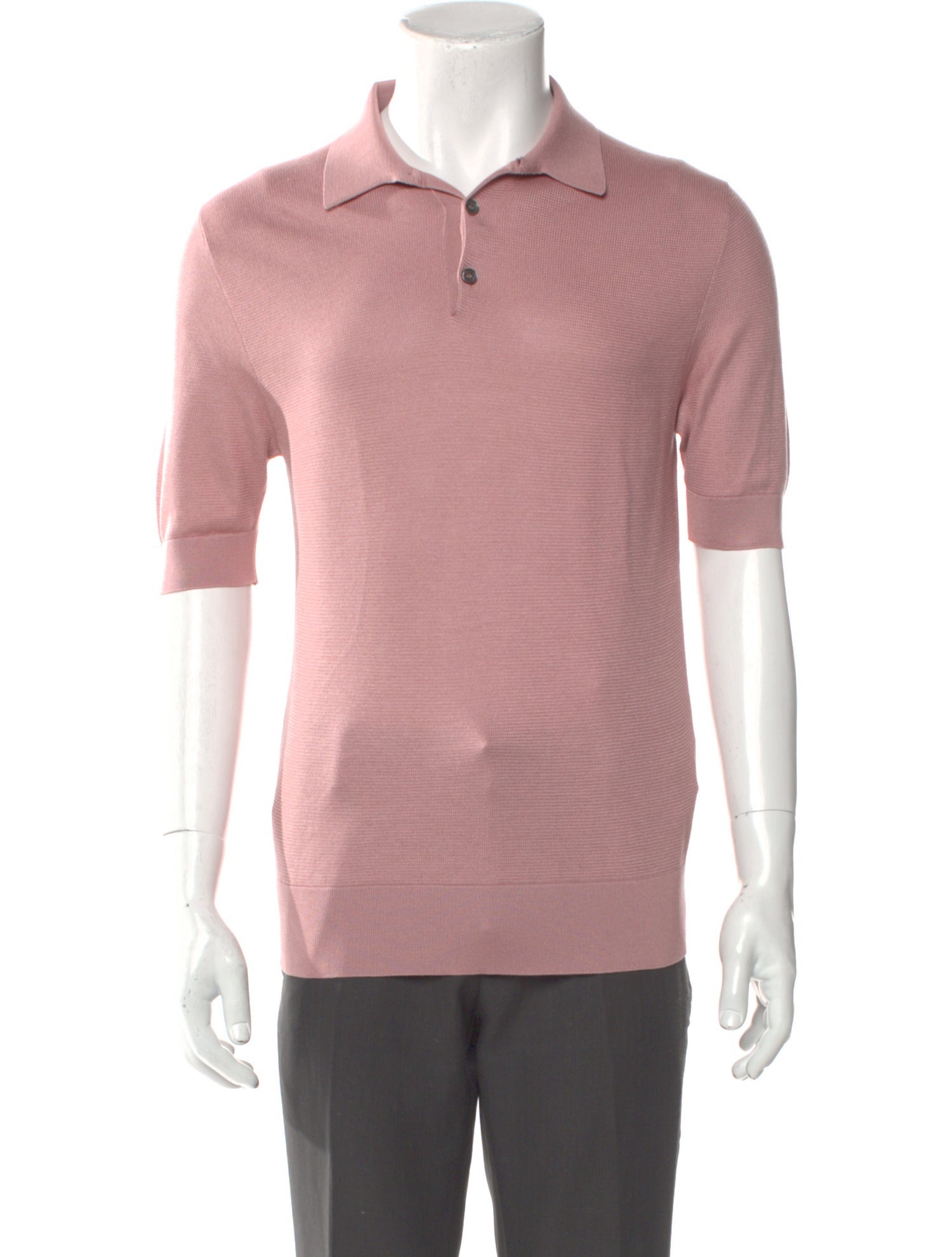 Dolce & Gabbana Silk Collar Polo Shirt