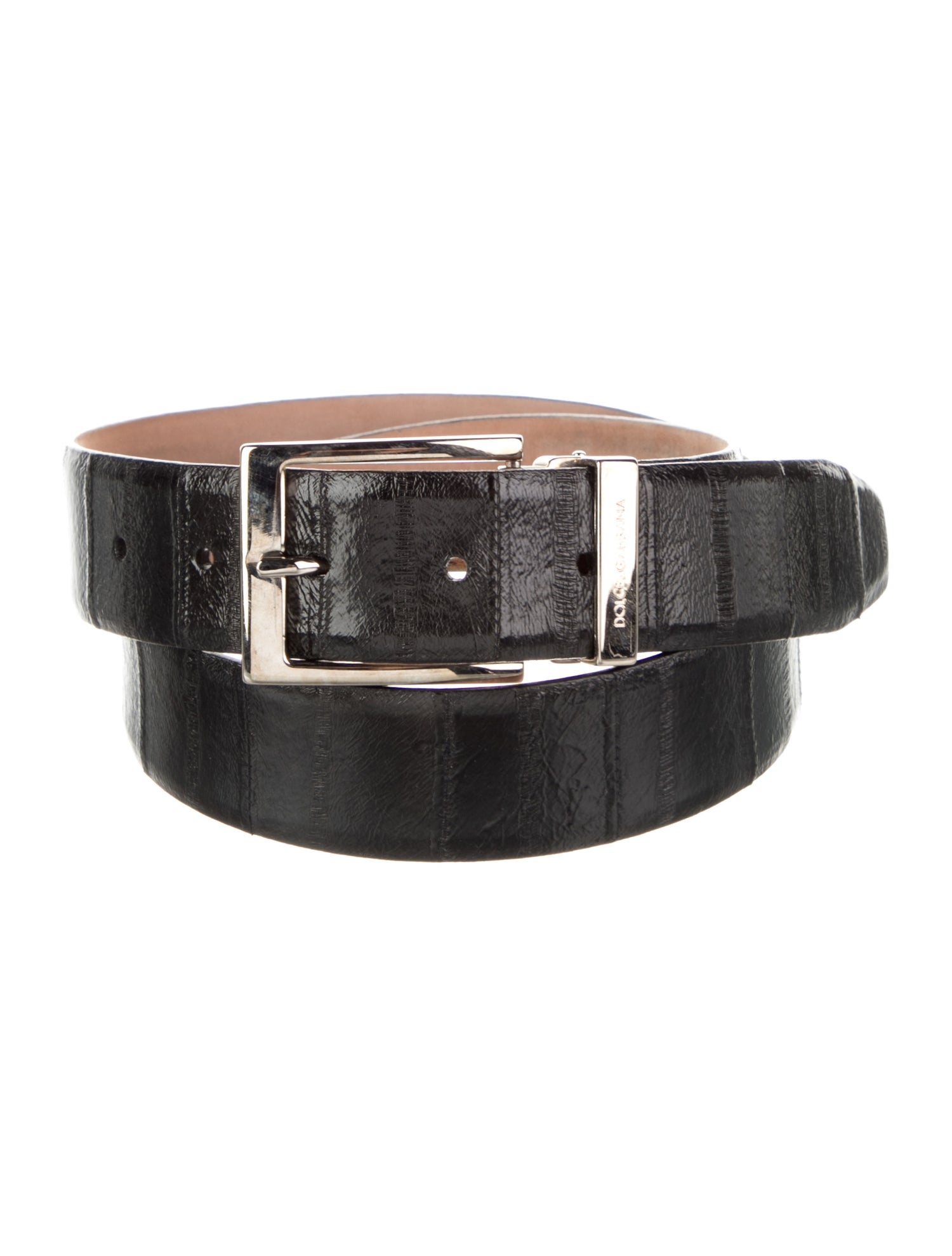 Dolce & Gabbana Eel Skin Waist Belt