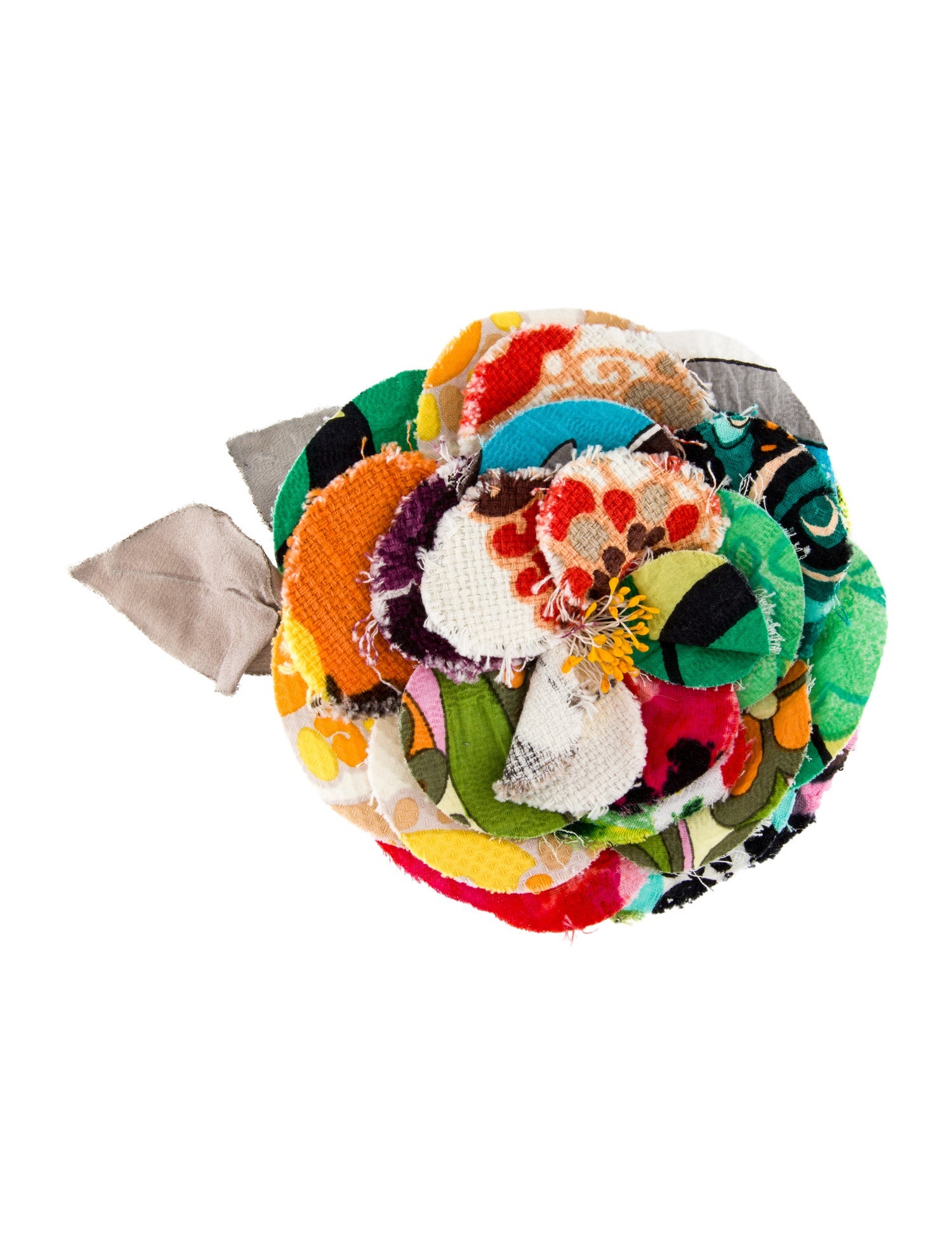 Dolce & Gabbana Fabric Flower Brooch