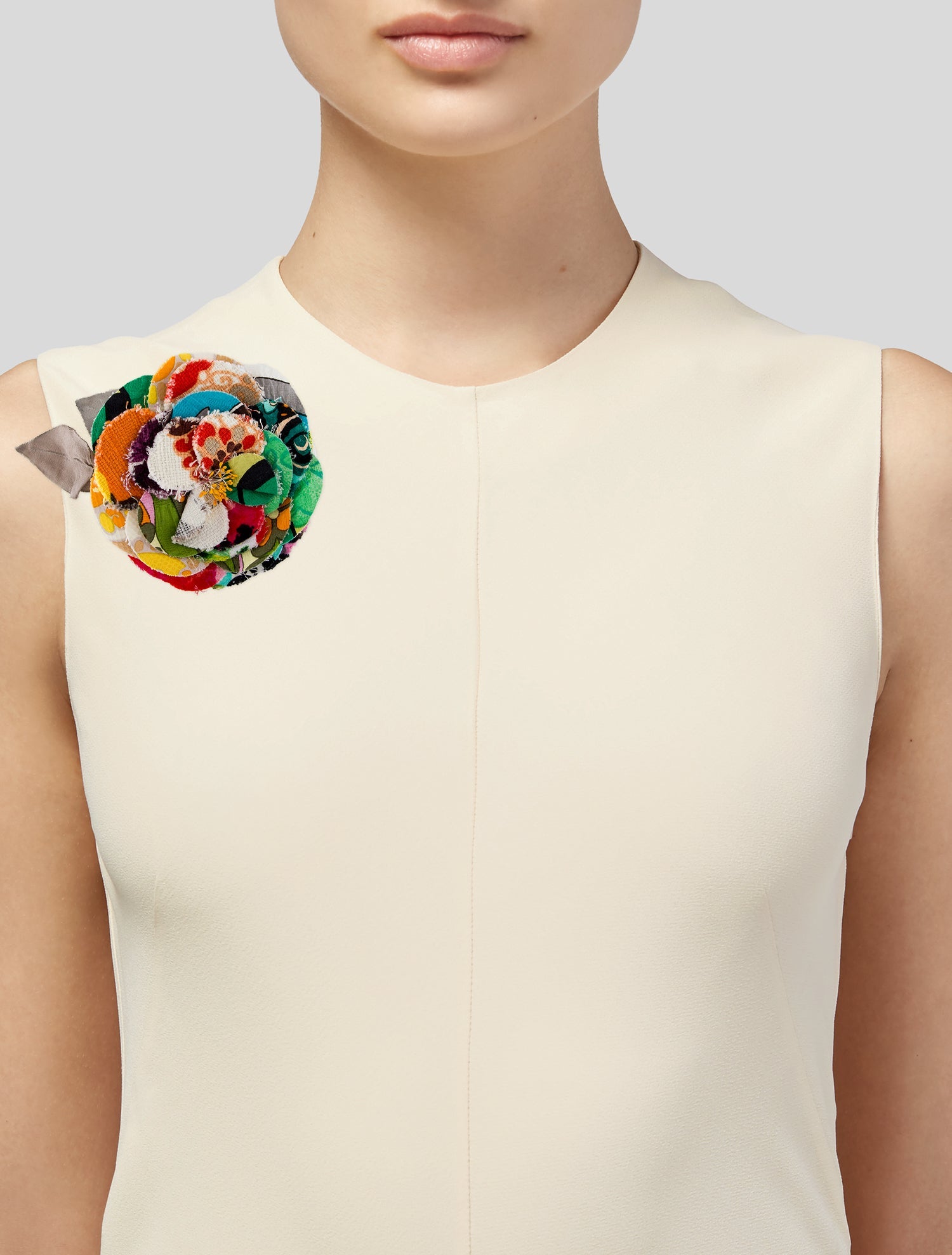Dolce & Gabbana Fabric Flower Brooch