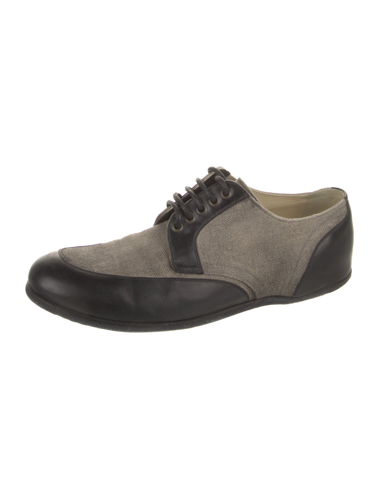 Dolce & Gabbana Suede Colorblock Pattern Oxfords