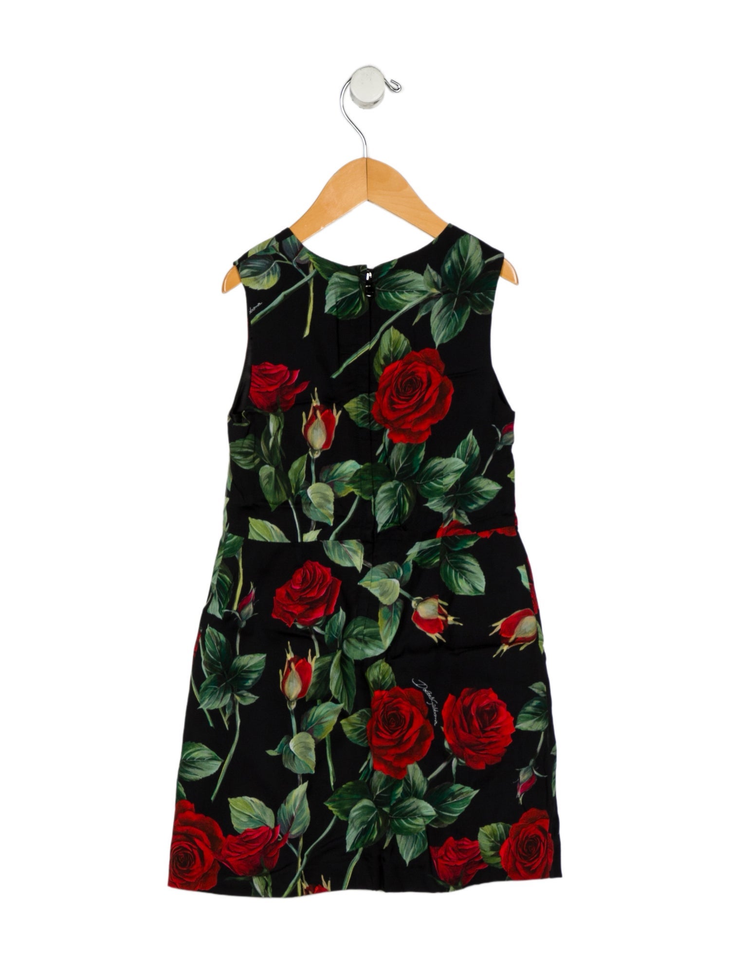 Dolce & Gabbana Girls' Rose Patterned Dress