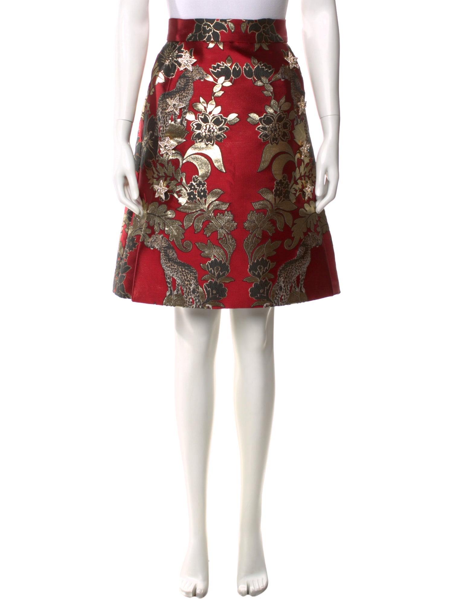 Dolce & Gabbana Floral Print Knee-Length Skirt