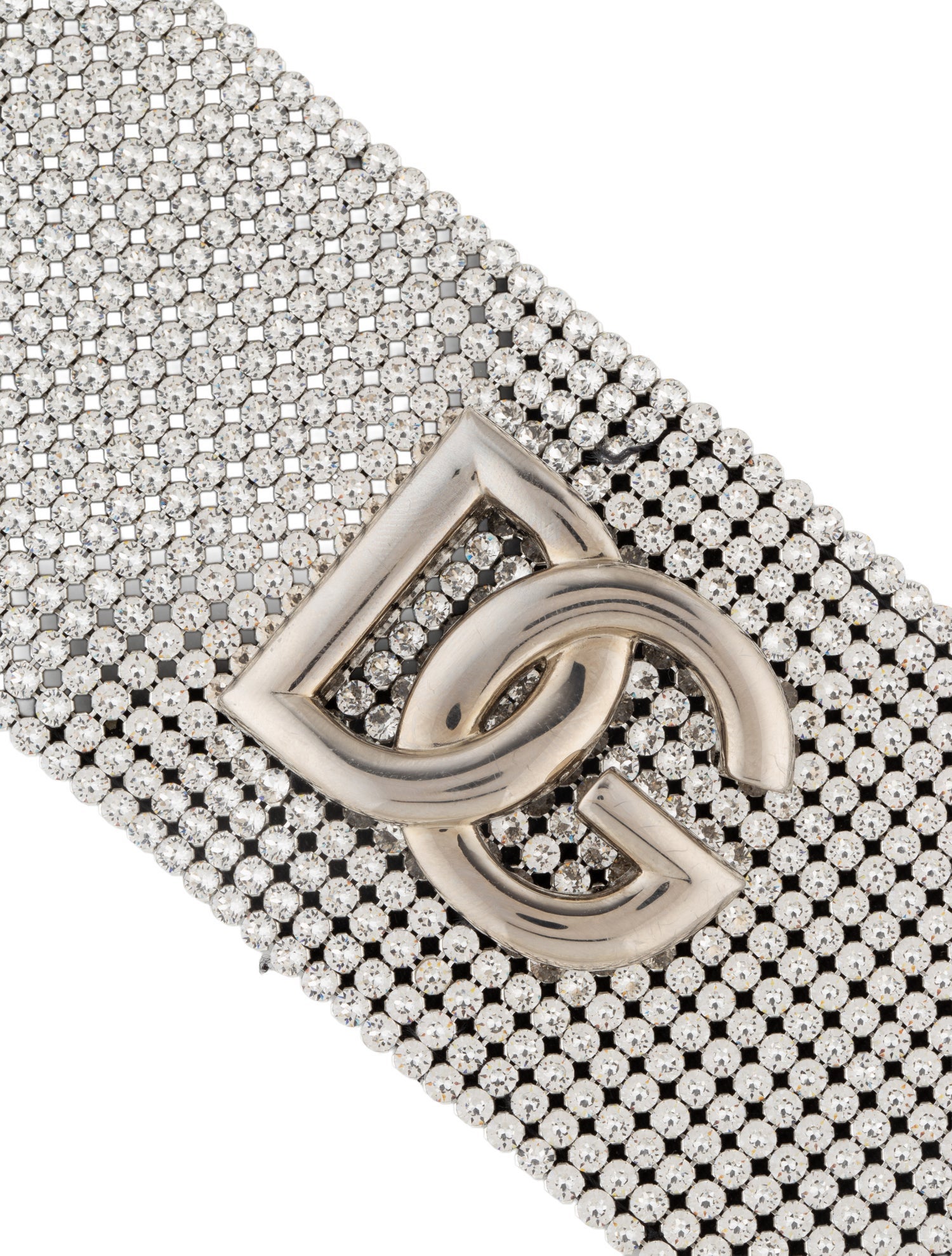 Dolce & Gabbana Crystal Mesh DG Logo Bracelet