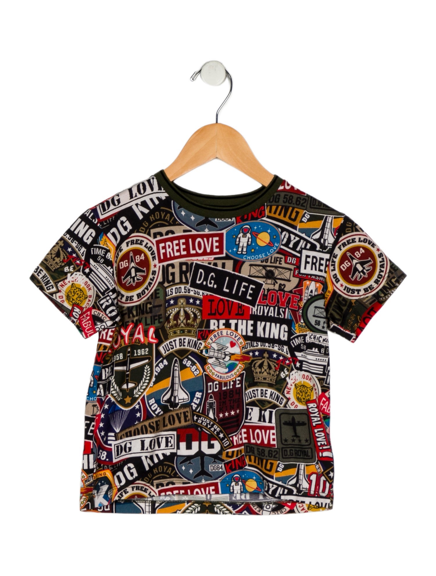 Dolce & Gabbana Toddler Boy's Pattern Short Sleeve Shirt