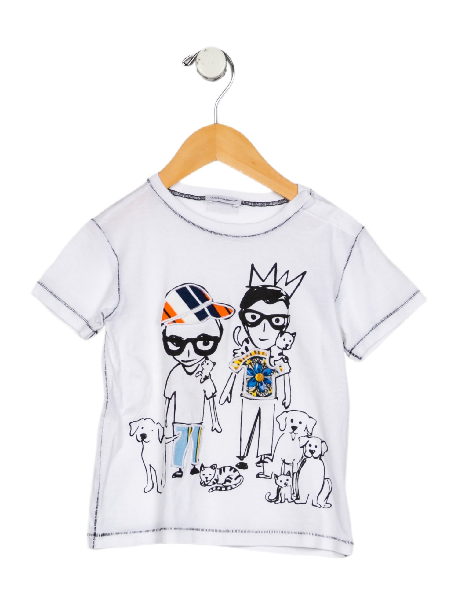 Dolce & Gabbana Boys' Graphic Short Sleeve Shirt