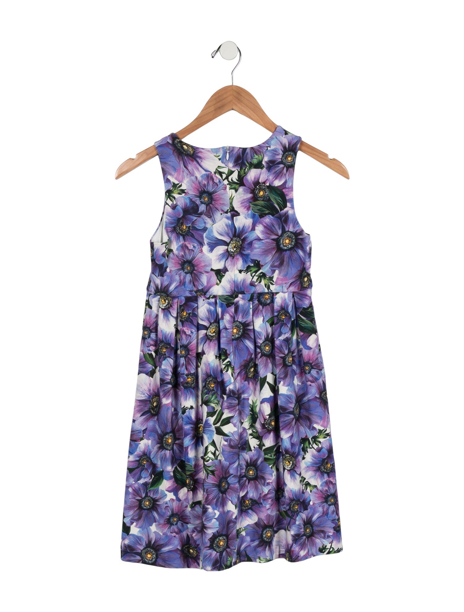 Dolce & Gabbana Kids Girls' Purple Floral Dress