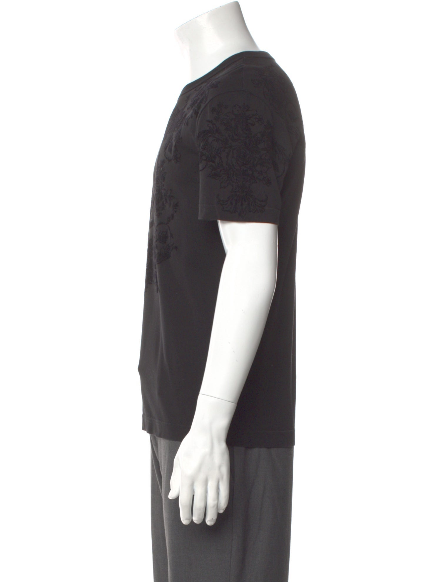 Dolce & Gabbana Floral Print Crew Neck T-Shirt