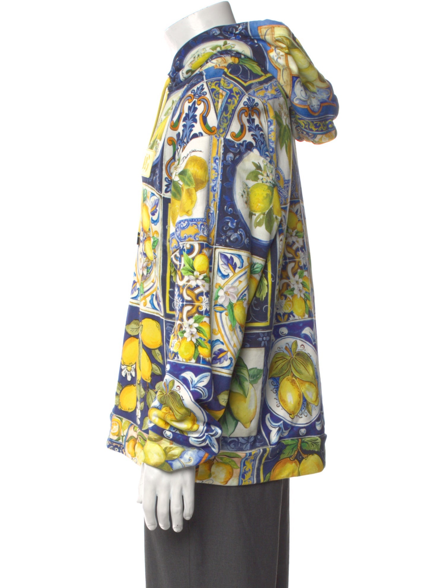 Dolce & Gabbana Printed Crew Neck Hoodie