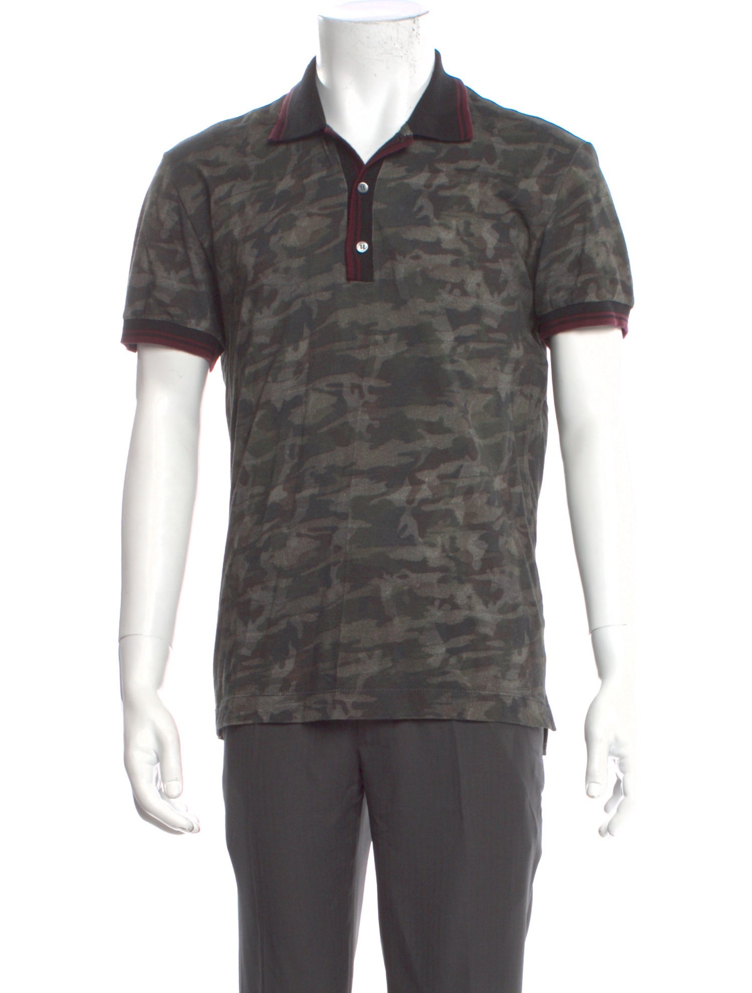 Dolce & Gabbana Printed V-Neck Polo Shirt