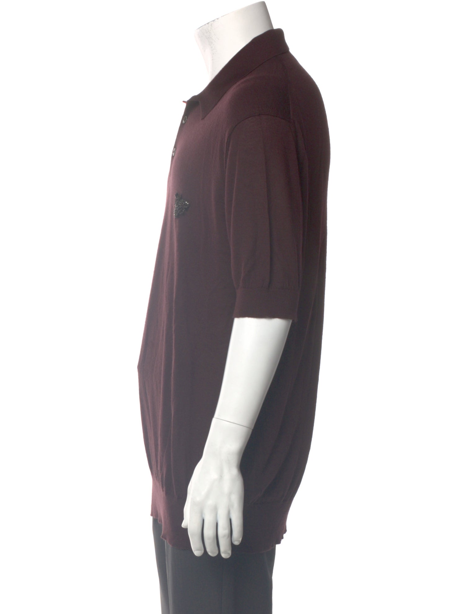 Dolce & Gabbana Cashmere Crew Neck Polo Shirt