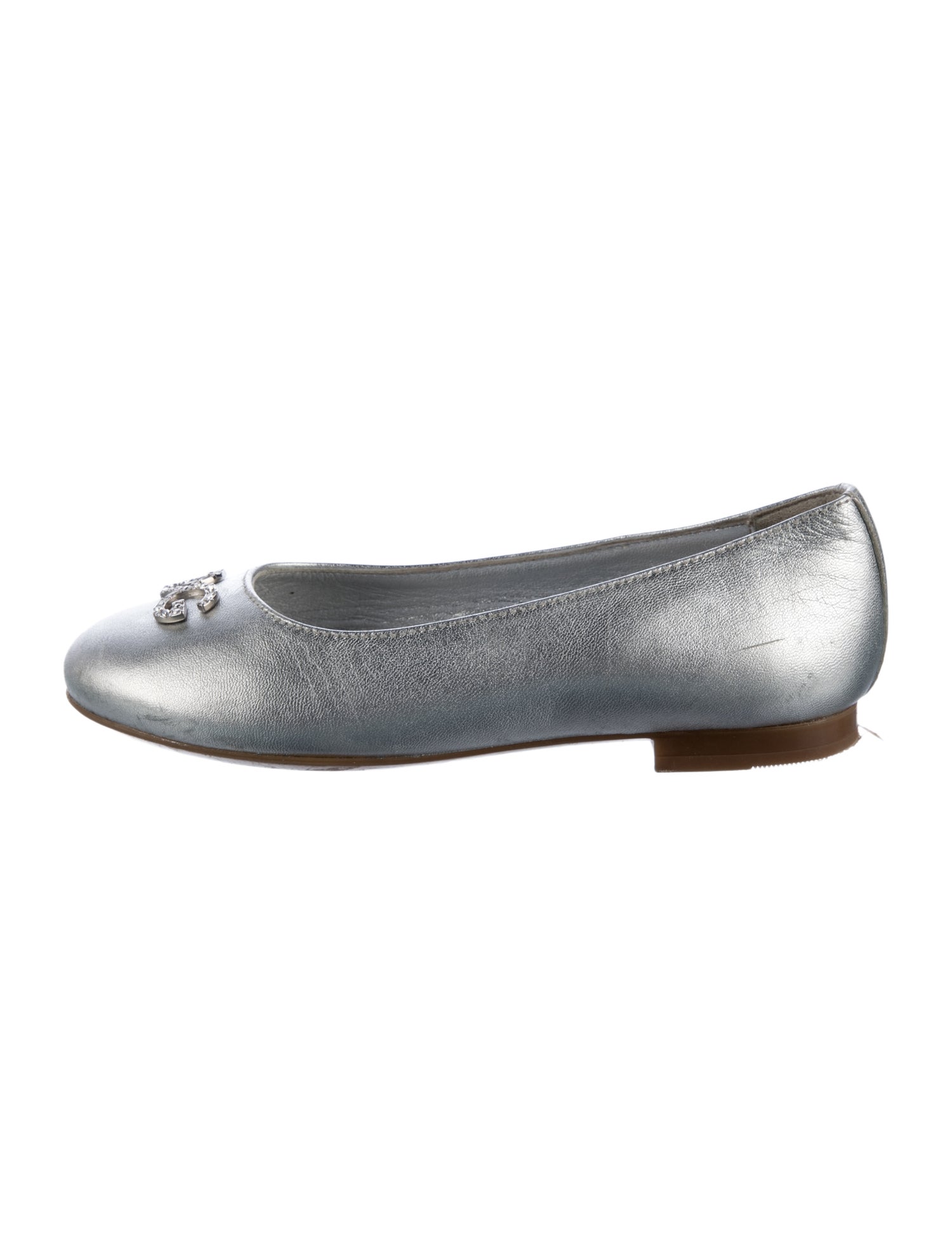 Dolce & Gabbana Girls' Leather Ballet Flats