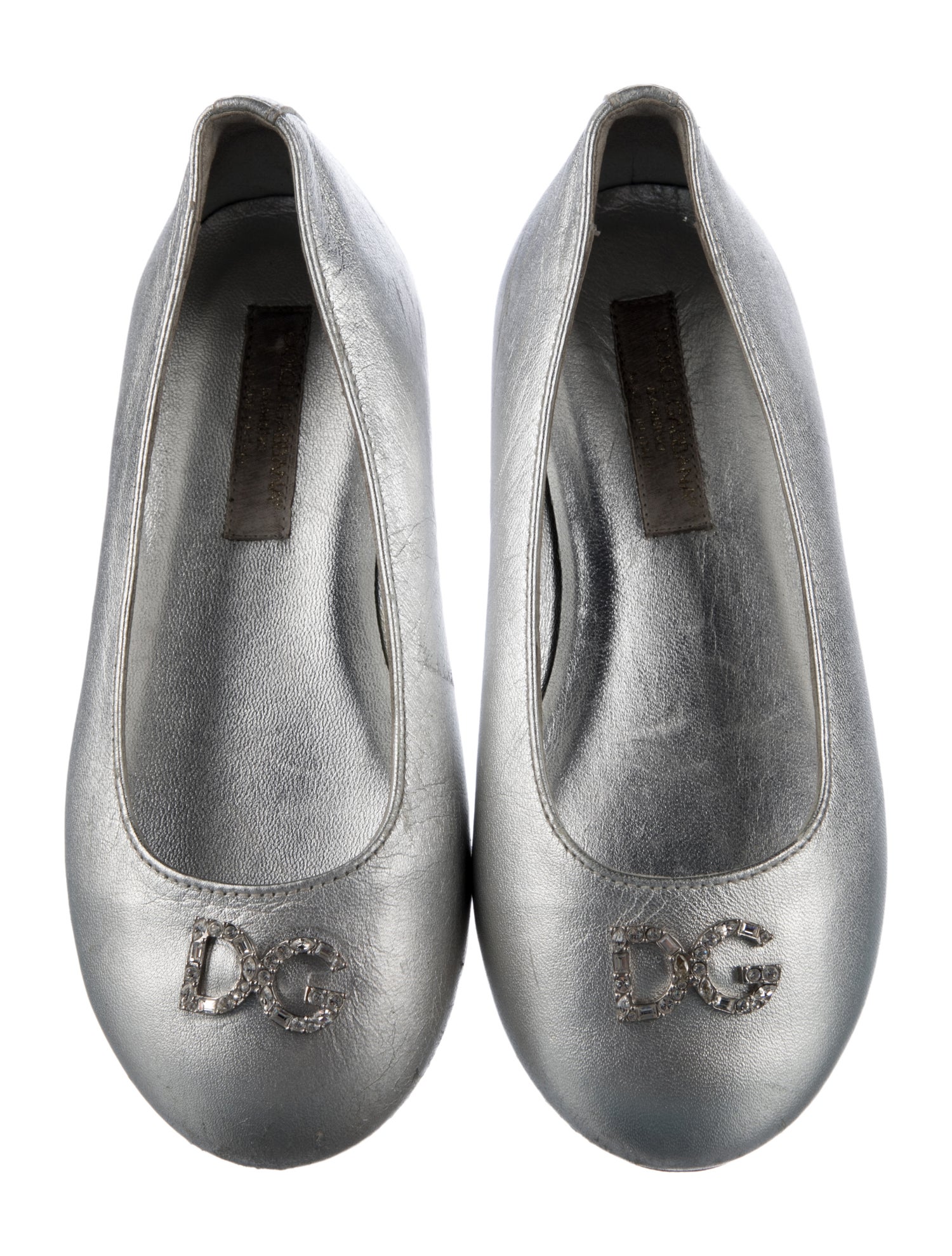 Dolce & Gabbana Girls' Leather Ballet Flats