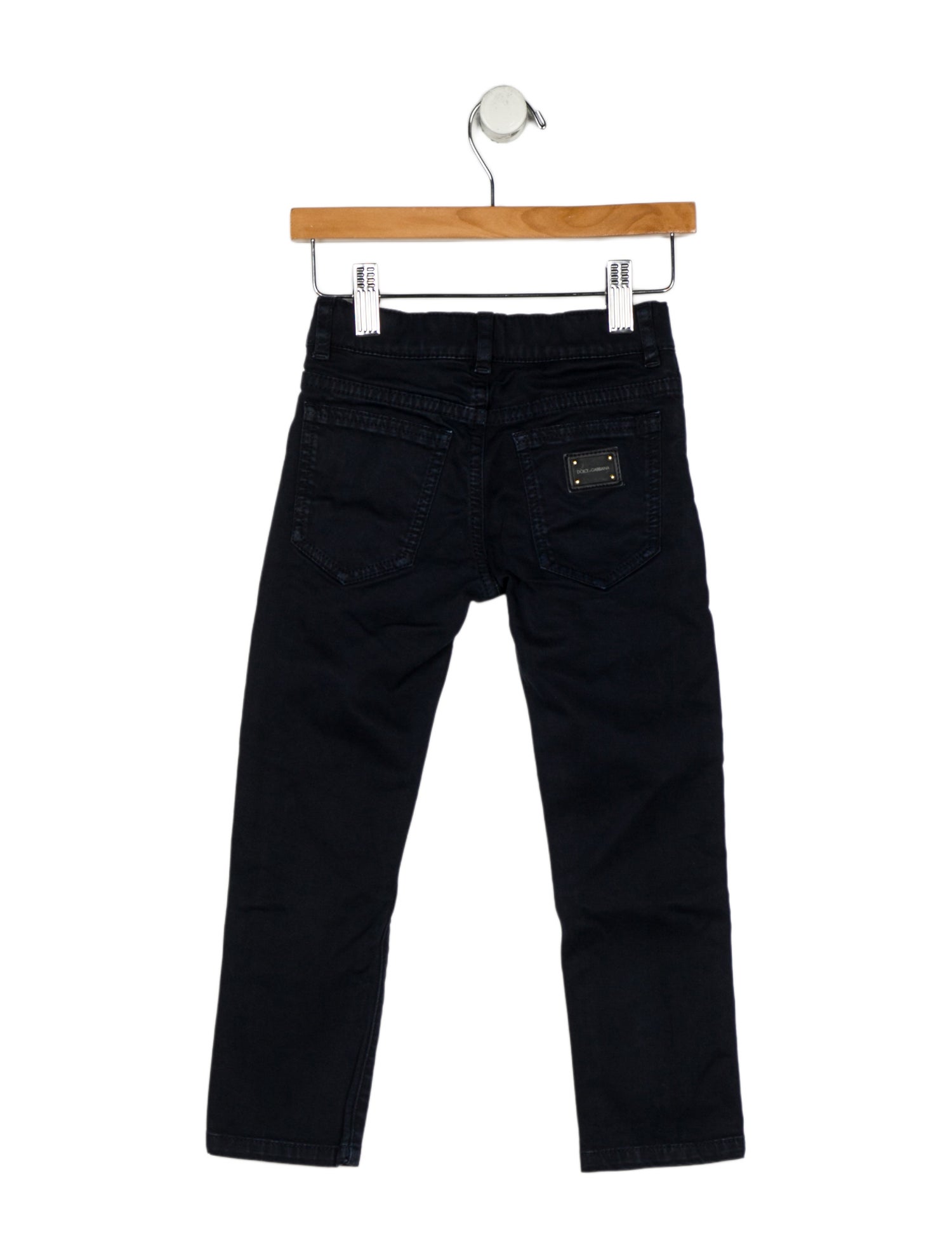 Dolce & Gabbana Cotton blue pants with button and zip closure
