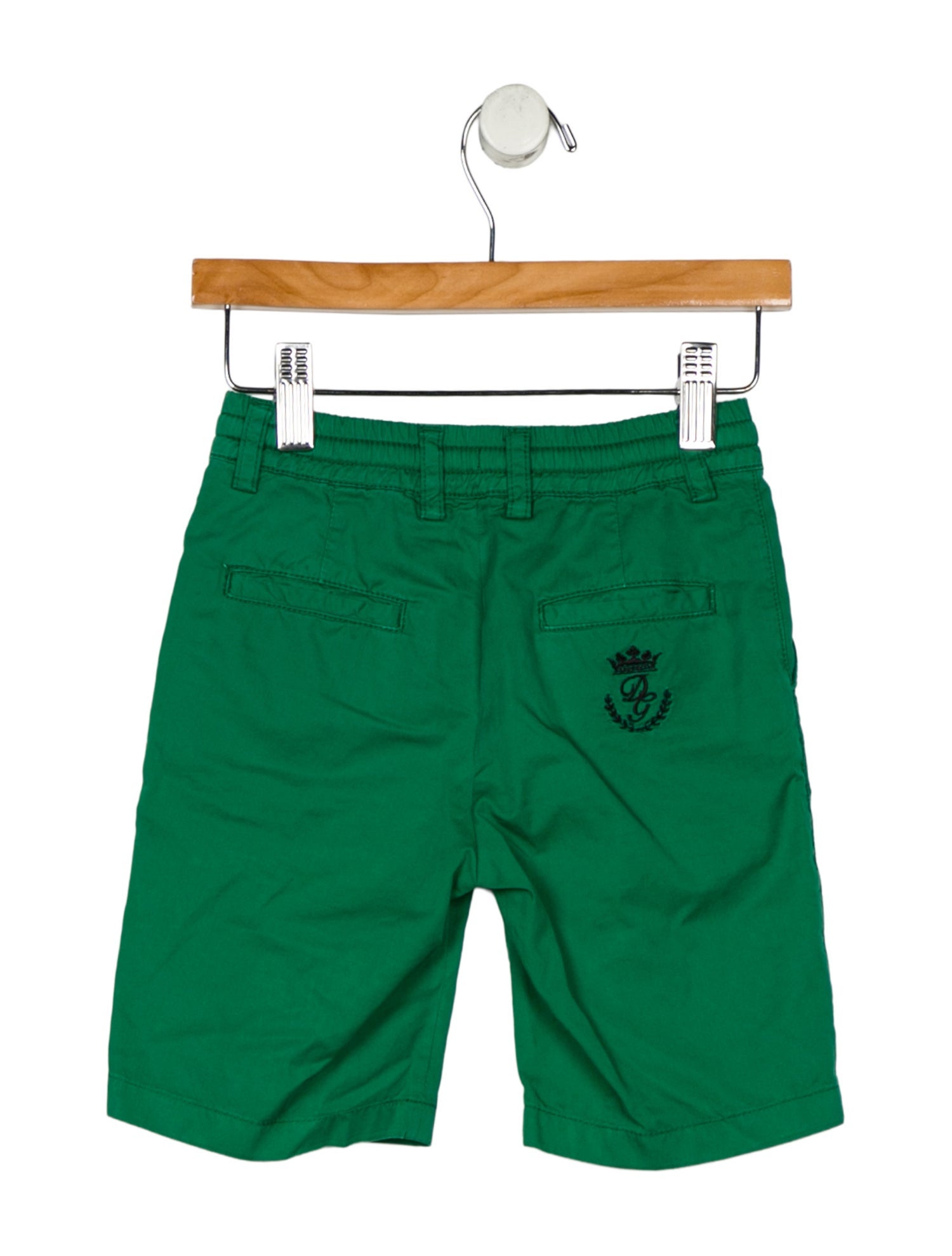 Dolce & Gabbana Cotton green pants with drawstring waist