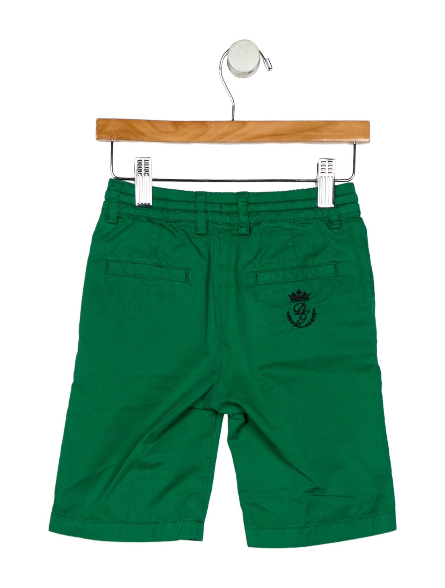 Dolce & Gabbana Cotton green pants with zip and button closure