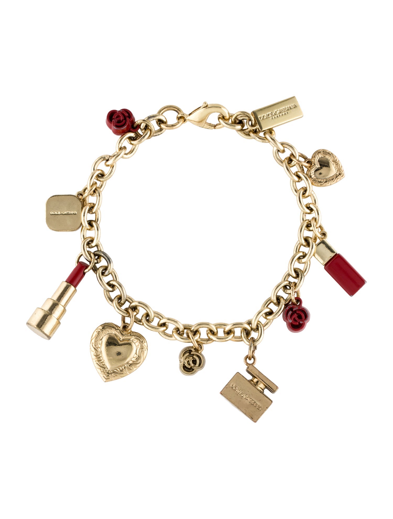 Dolce & Gabbana Chunky Multi-Charm Vintage Bracelet