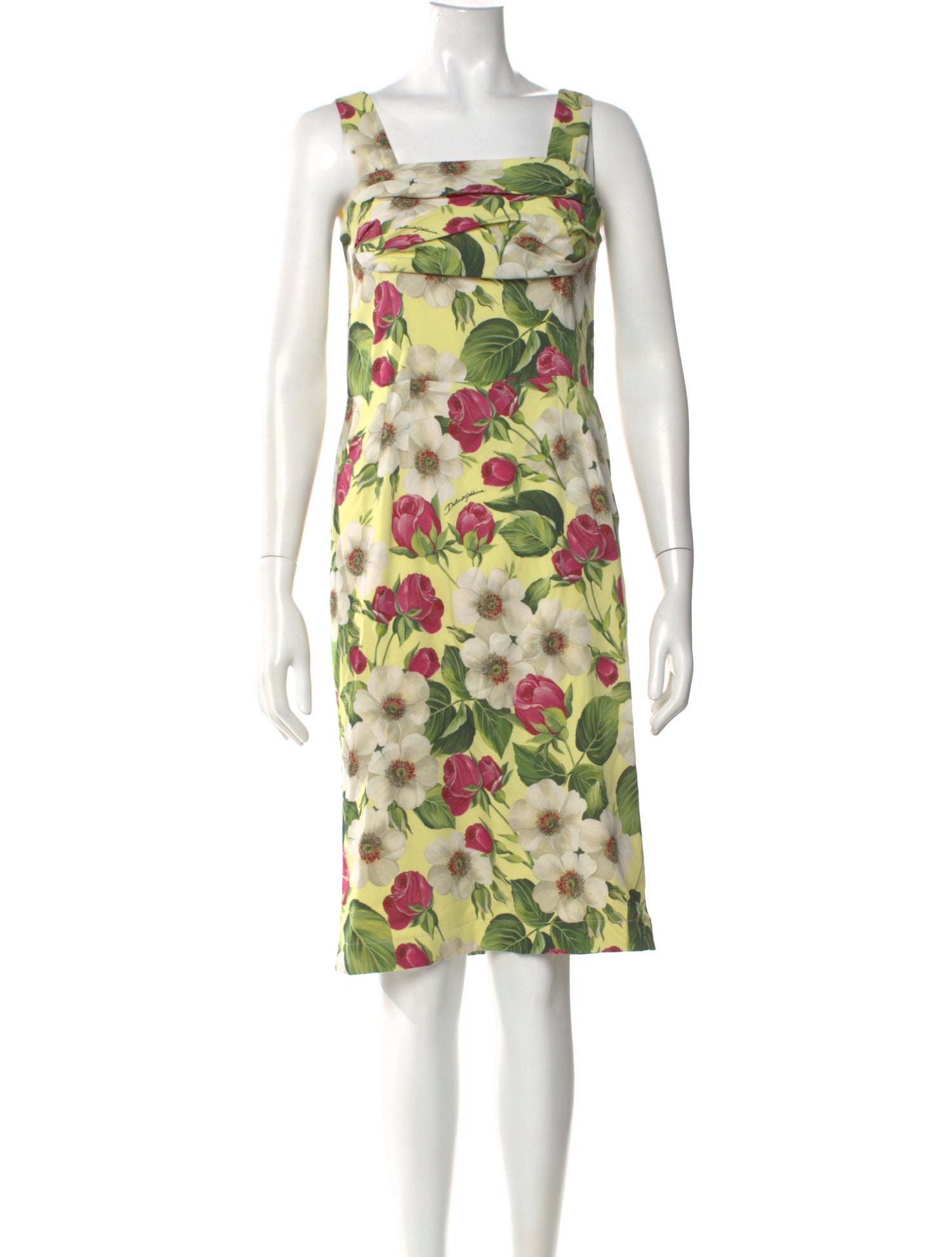 Dolce & Gabbana Silk Knee-Length Dress