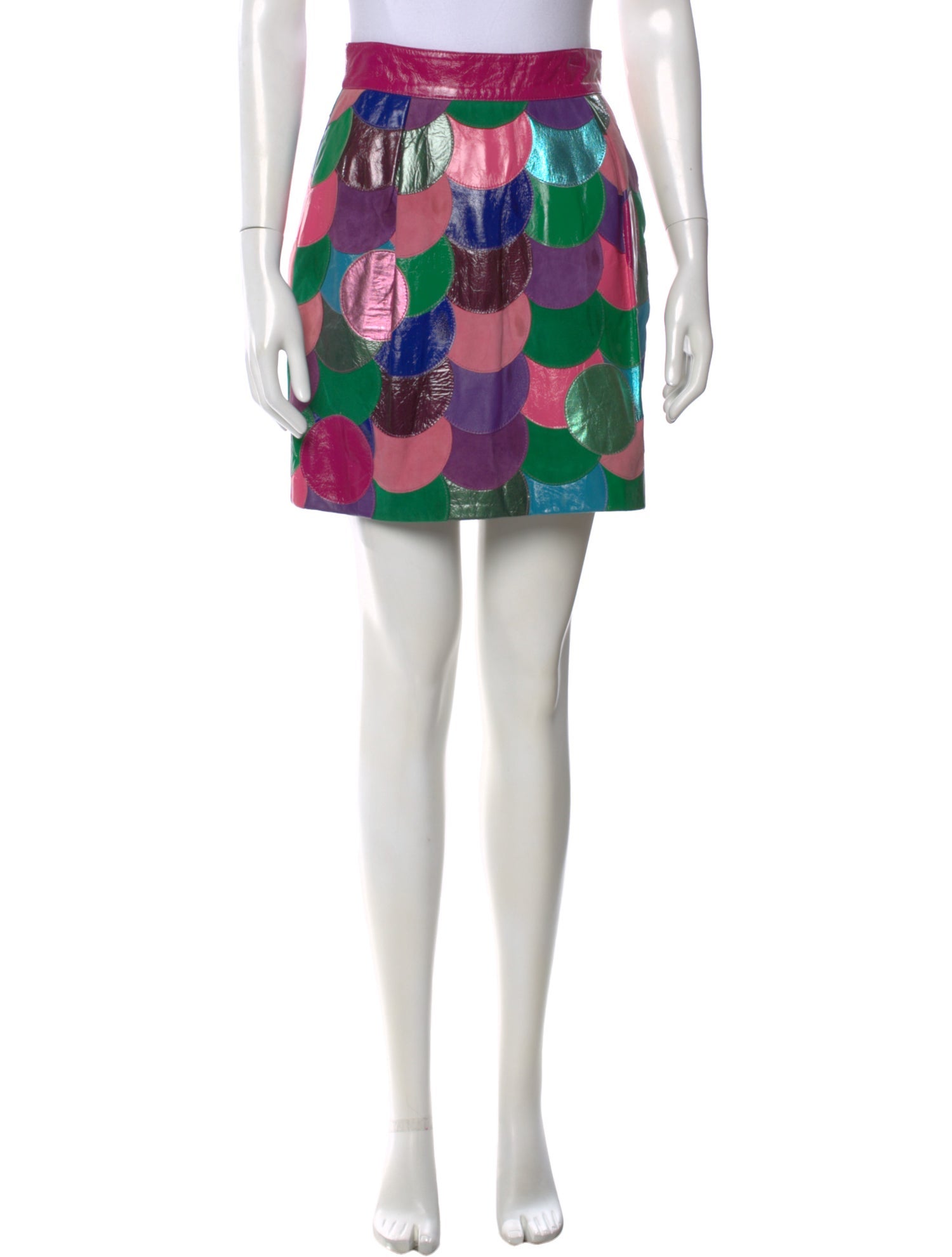 Dolce & Gabbana Shearling Mini Skirt