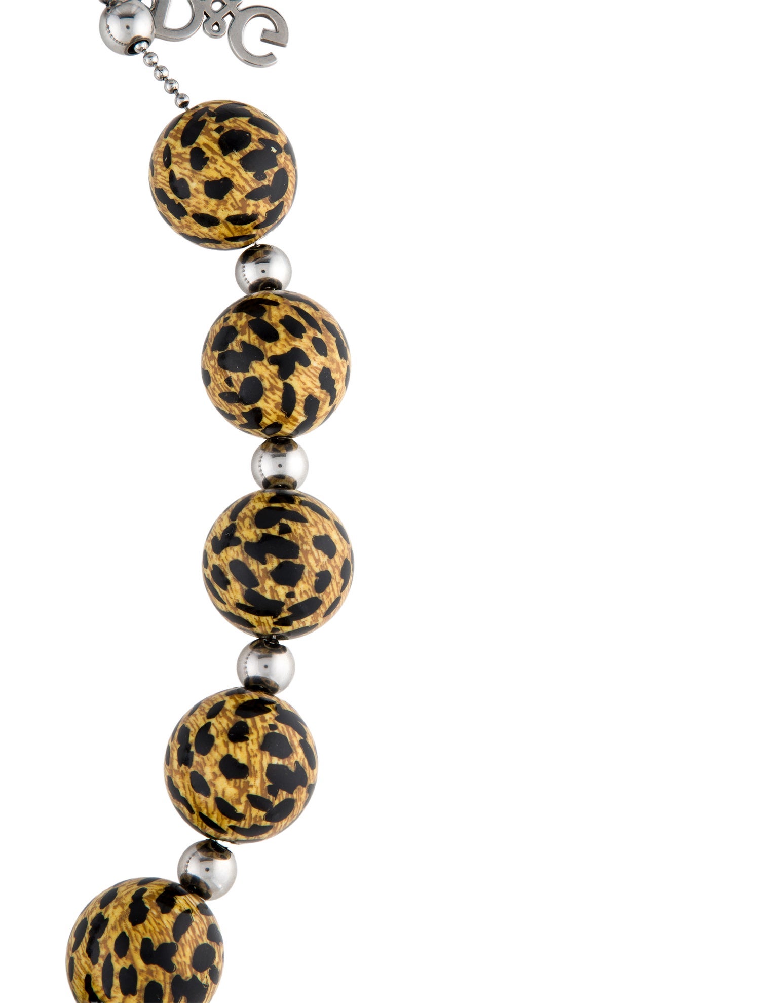 Dolce & Gabbana Leopard Print Beaded Necklace