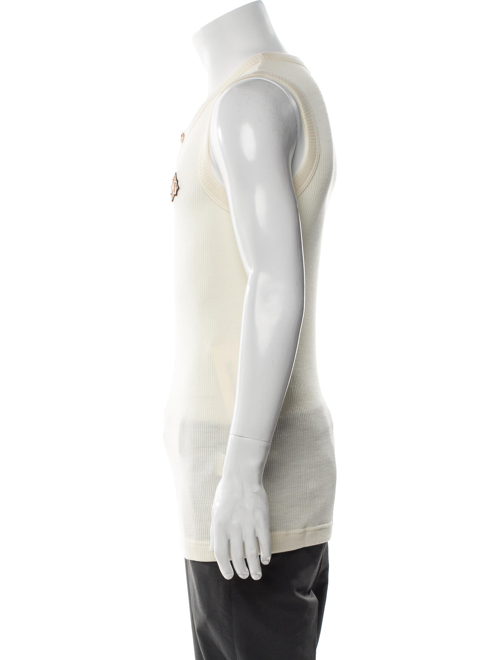 Dolce & Gabbana Wool Scoop Neck Tank