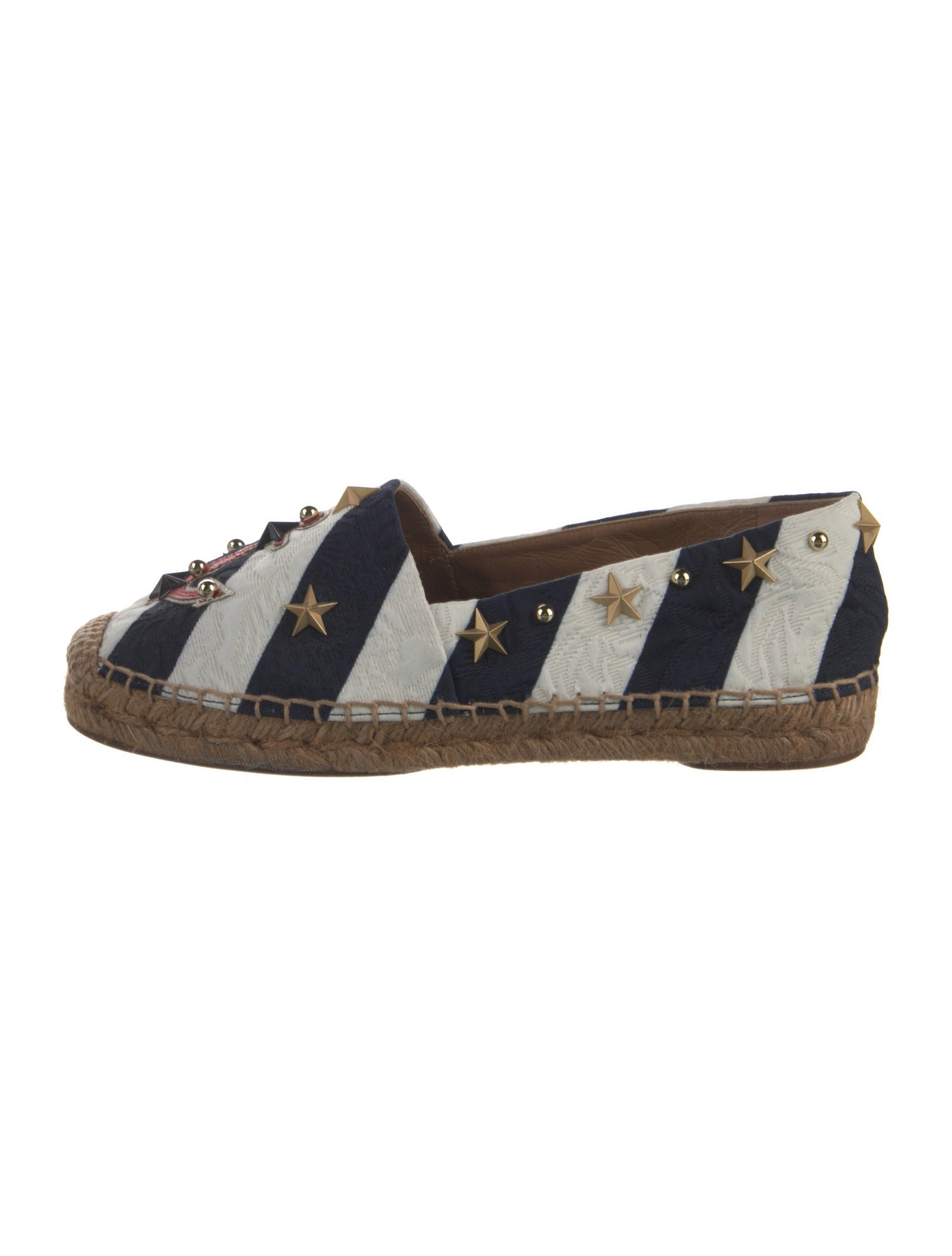 Dolce & Gabbana Canvas Colorblock Pattern Espadrilles