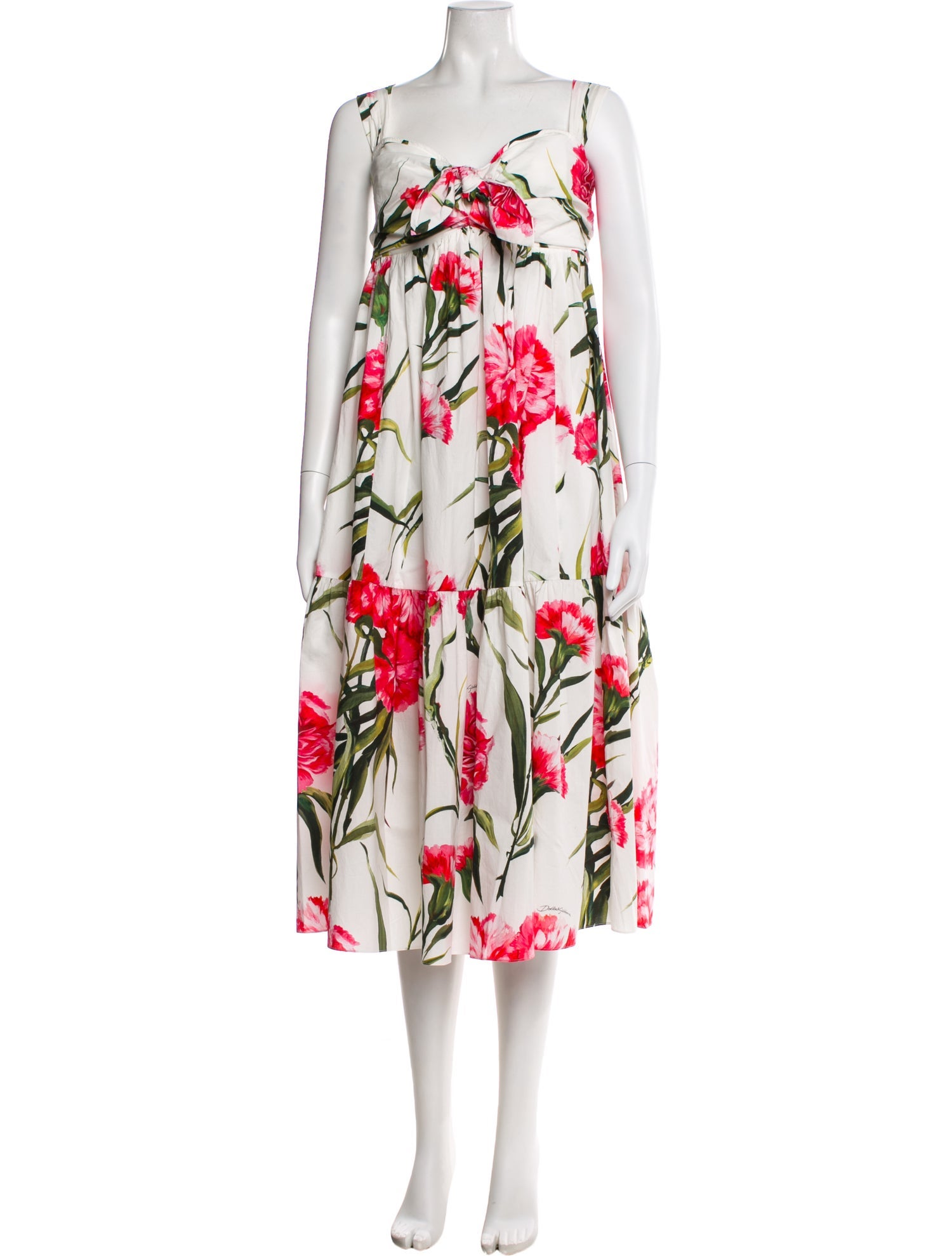 Dolce & Gabbana Floral Print Long Dress
