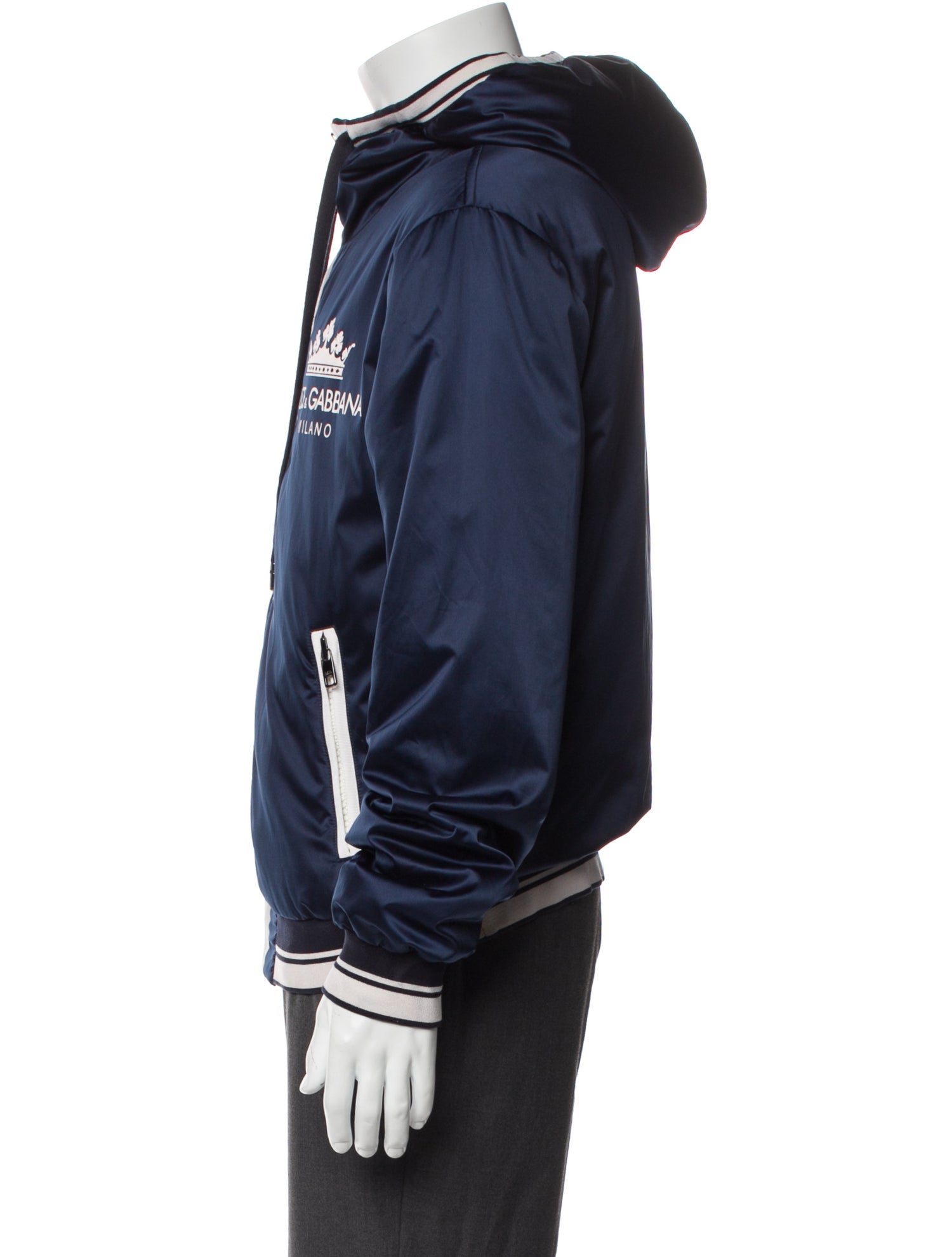 Dolce & Gabbana Signature Logo Graphic Print Windbreaker