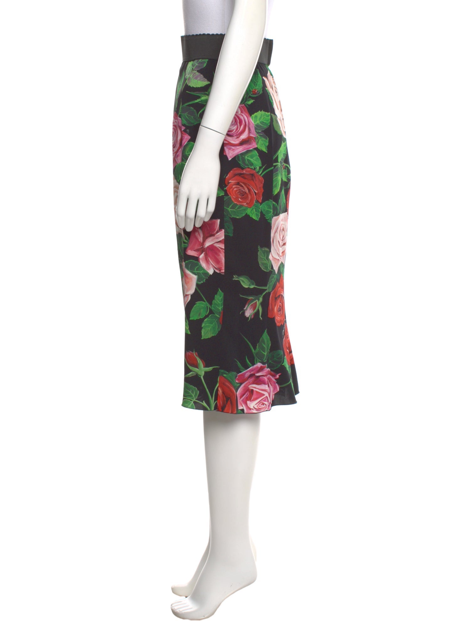 Dolce & Gabbana Floral Print Knee-Length Skirt